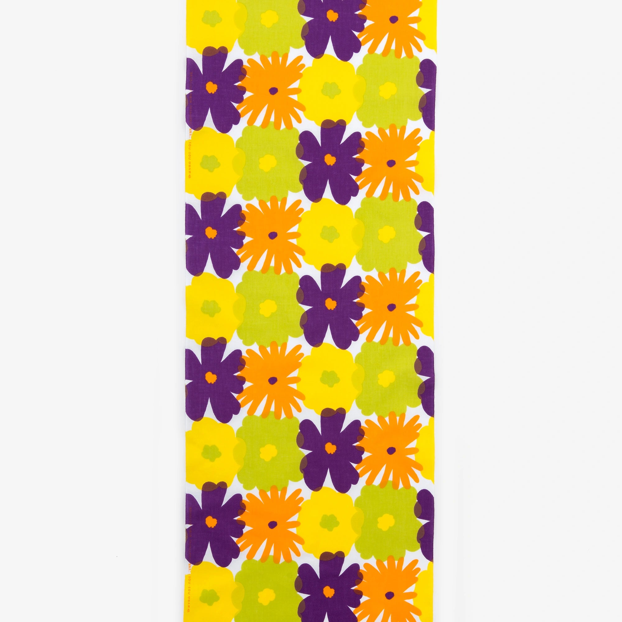 Textile sold in cuts (Isemomen Cotton: Tokuoka) / Oraka Multicolored Tropical＜50cm＞