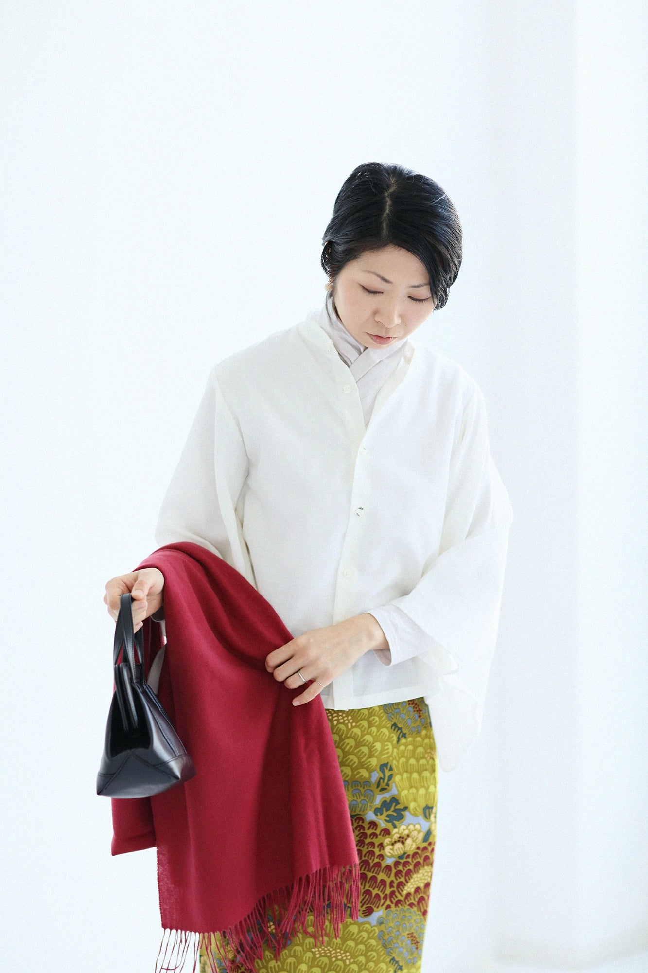 SOU・SOU× y'saccs 페이크 가죽 토트 가마 작은/검은색(당신이 그것을 입었다면 괜찮습니다) ×SO-SU-U콘