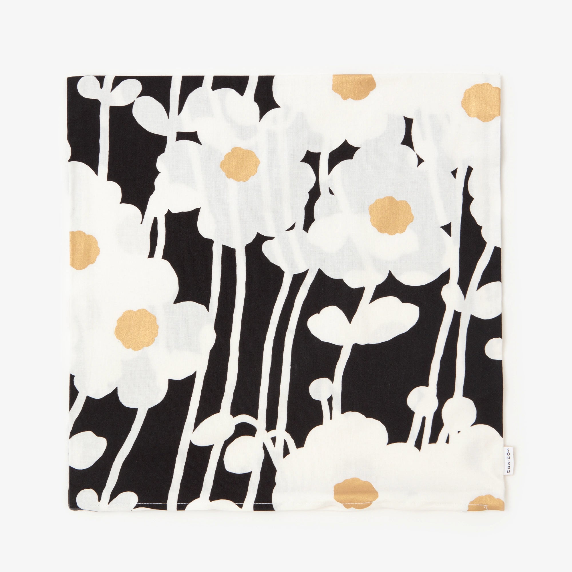 【4週間後発送】平織り21番手 クッション（座布団）カバー／ひなたぼっこ