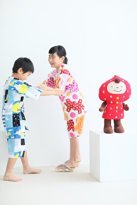 ●伊勢木棉 童裝甚平／月與星