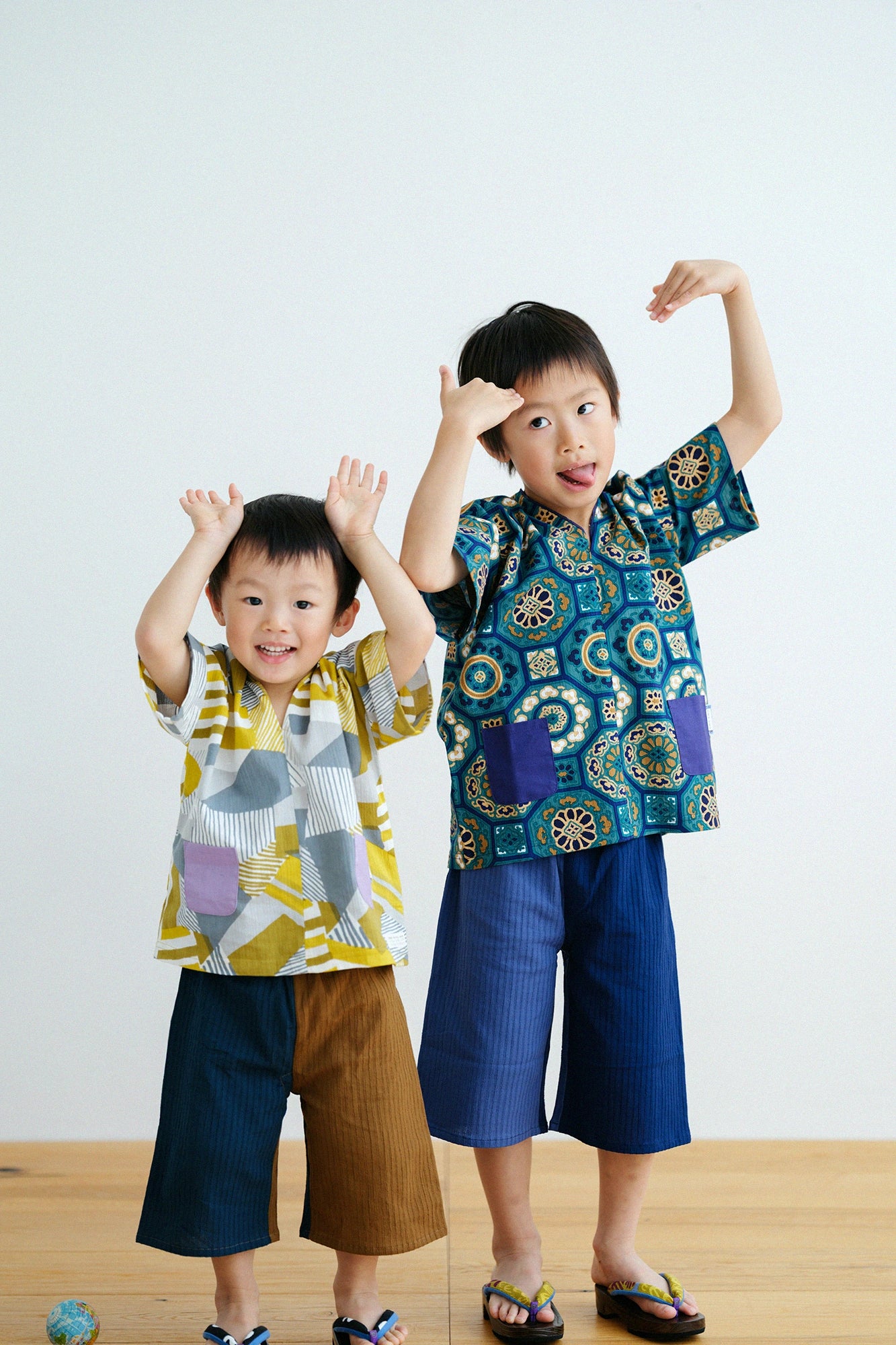 '身長：'116cm,'年齢：'7歳,'着用サイズ：'L,右上