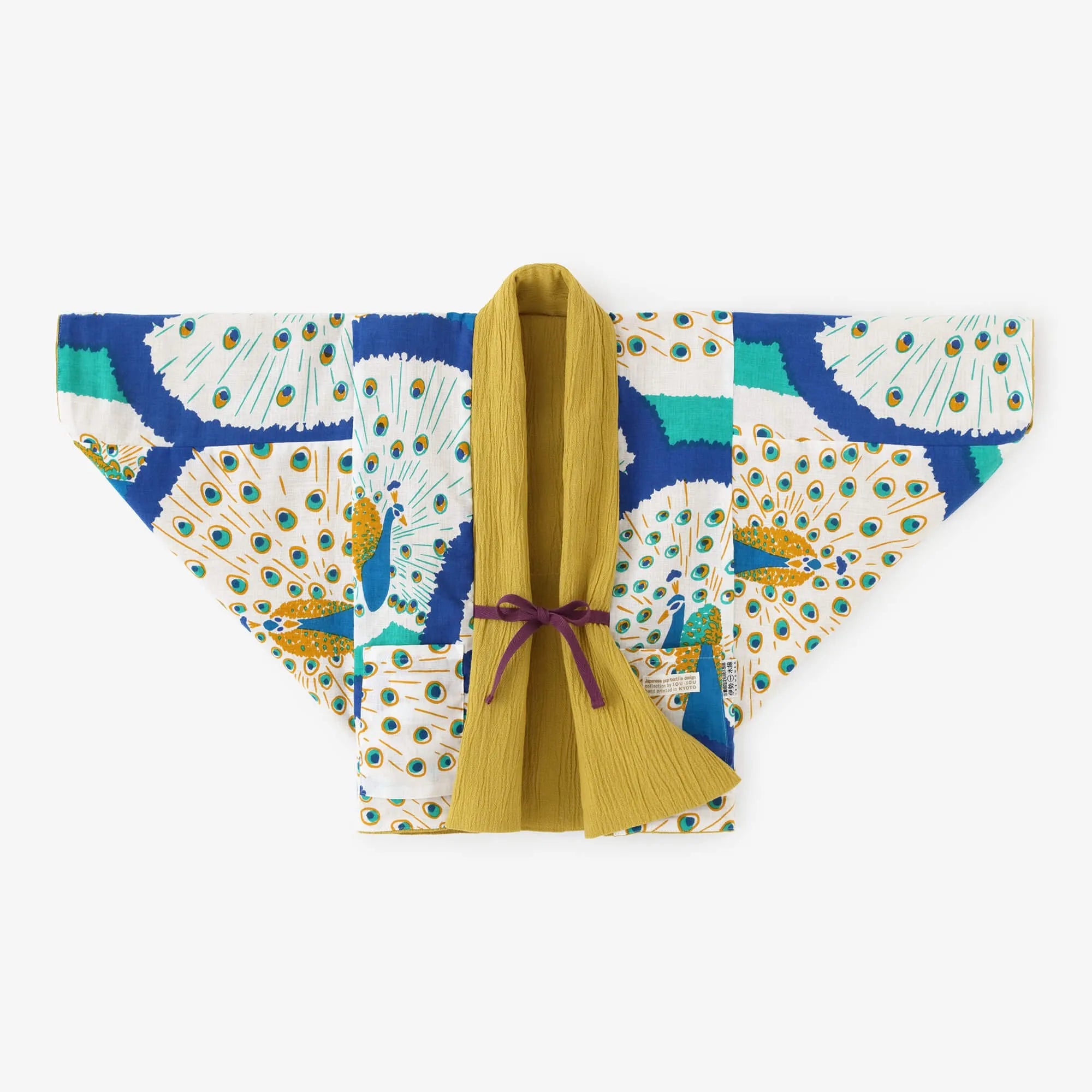 ●たかしまちぢみ 20/10 こどもじりそで／こがねいろ×くじゃく