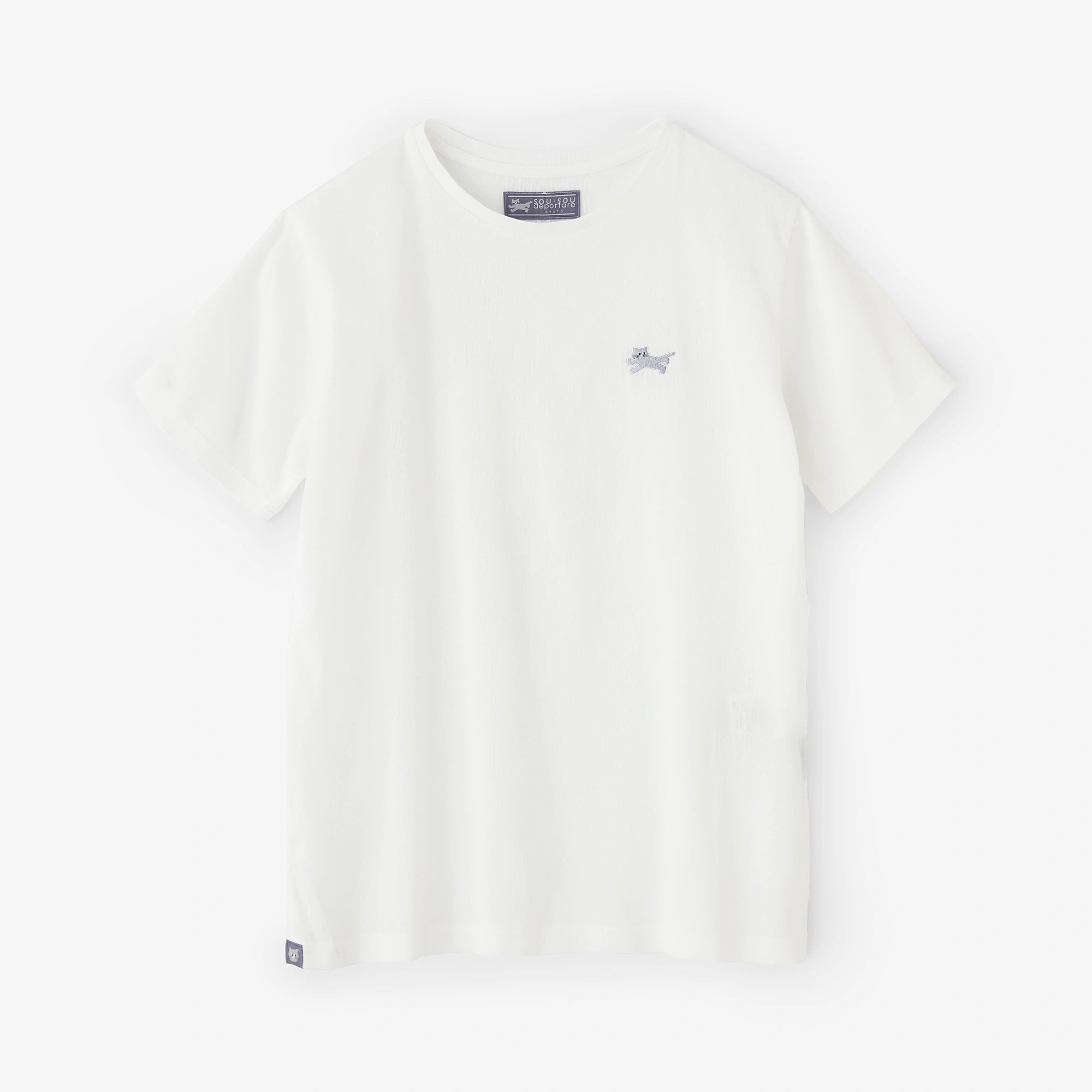 高島縮 40/40 半袖Tシャツ／ホワイト