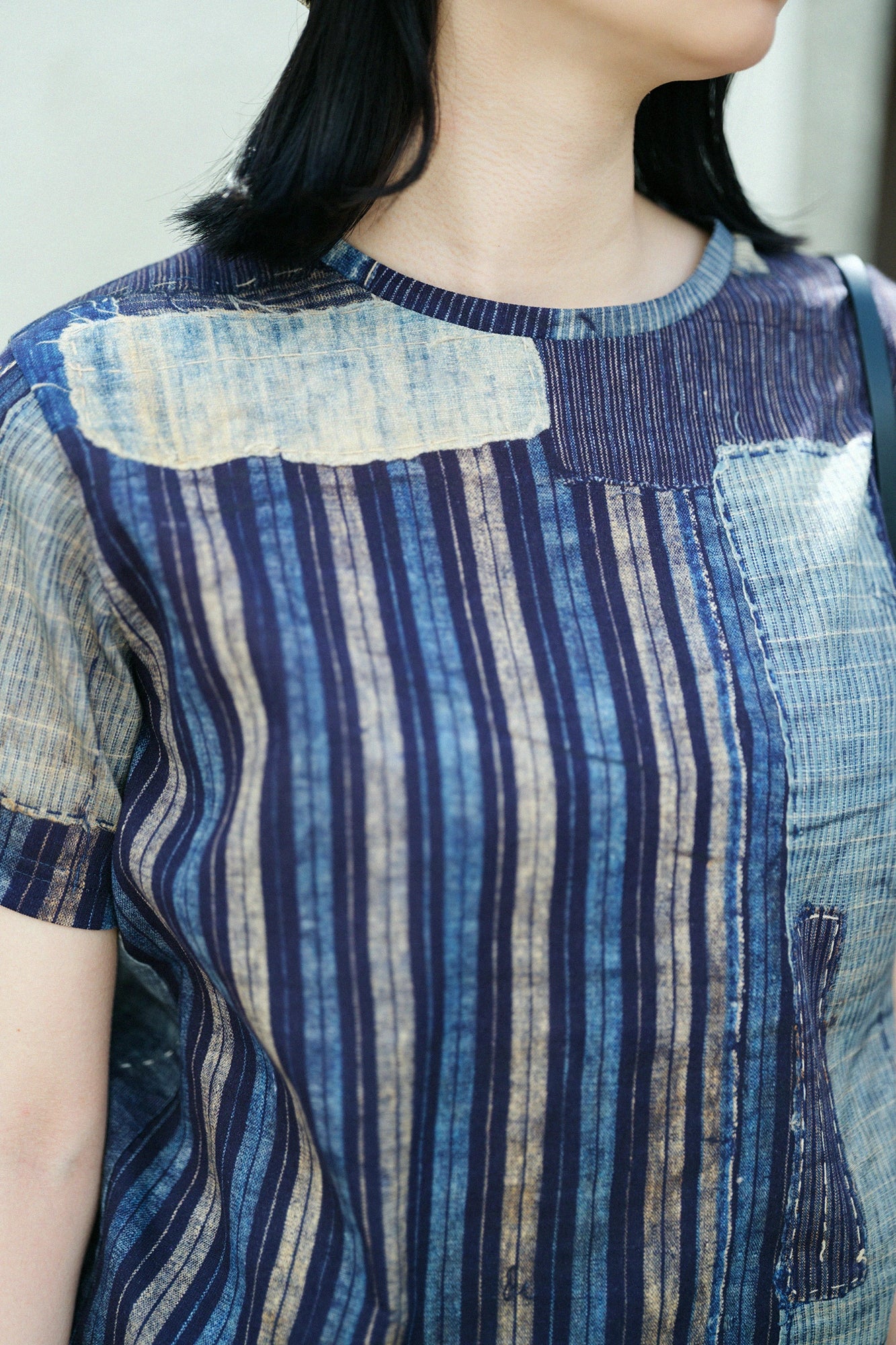 高岛缩棉40/40短袖T-shirt ／ BORO II IJ