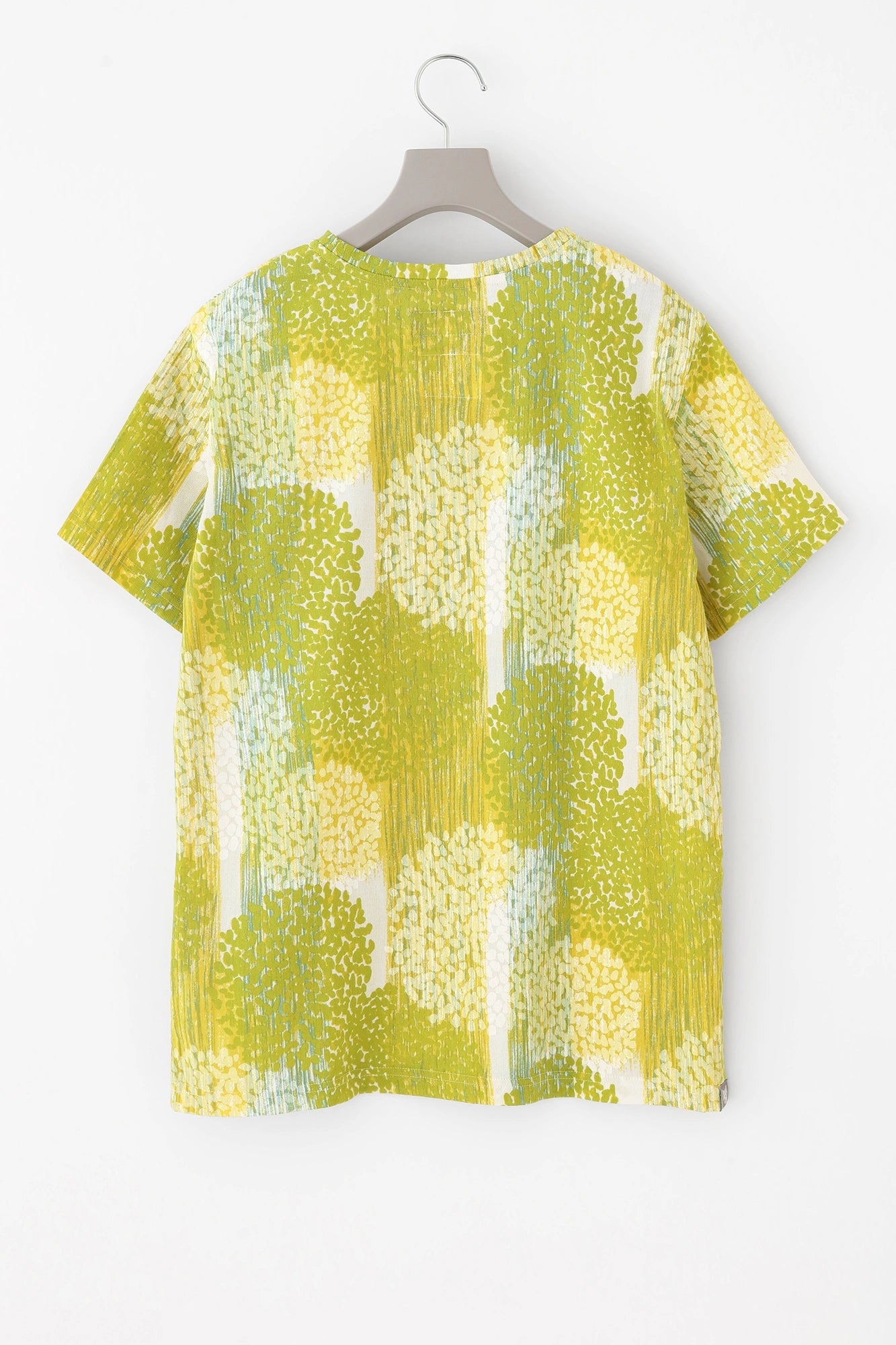 高島縮 40/40 半袖Tシャツ／かすみ草