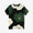 高島縮 40/40 半袖Tシャツ／ほほえみ 濡羽色（ぬればいろ）