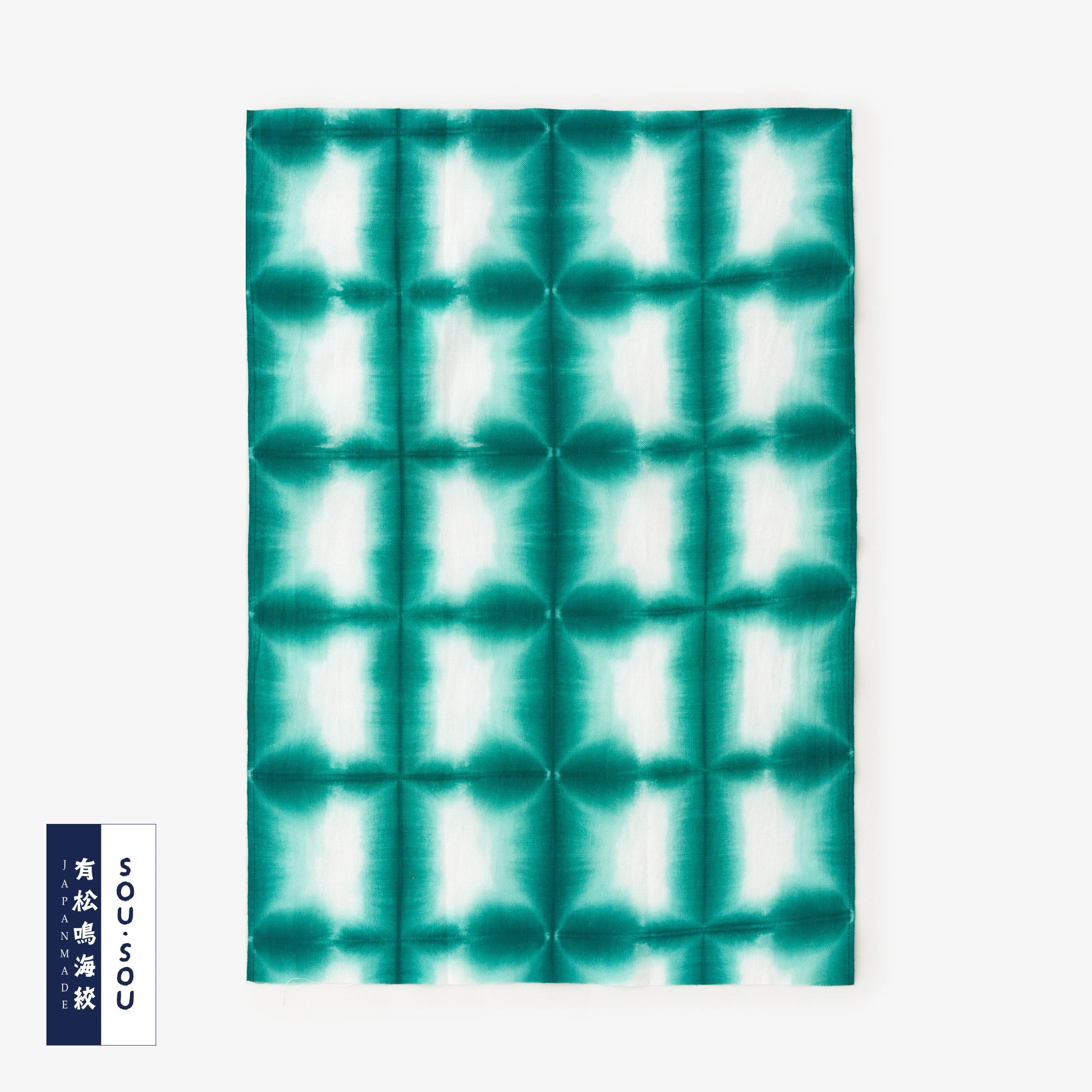 Arimatsu Narumi Shibori Ise Cotton Tenugui (longueur hime) / Fabriqué par Zhang Zhengjin Sekka 1 Vert