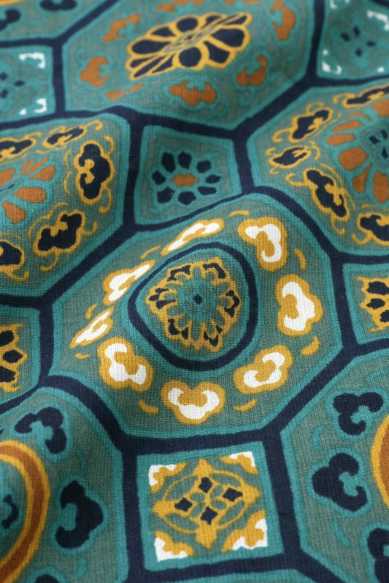 [nur Netto]SOU・SOU× Wacoal Takashima Jiji 40/40 Kankantoi (Kankantoi), 3/4 Ärmel, mit Raku-Beutel / Karei, grüne Farbe