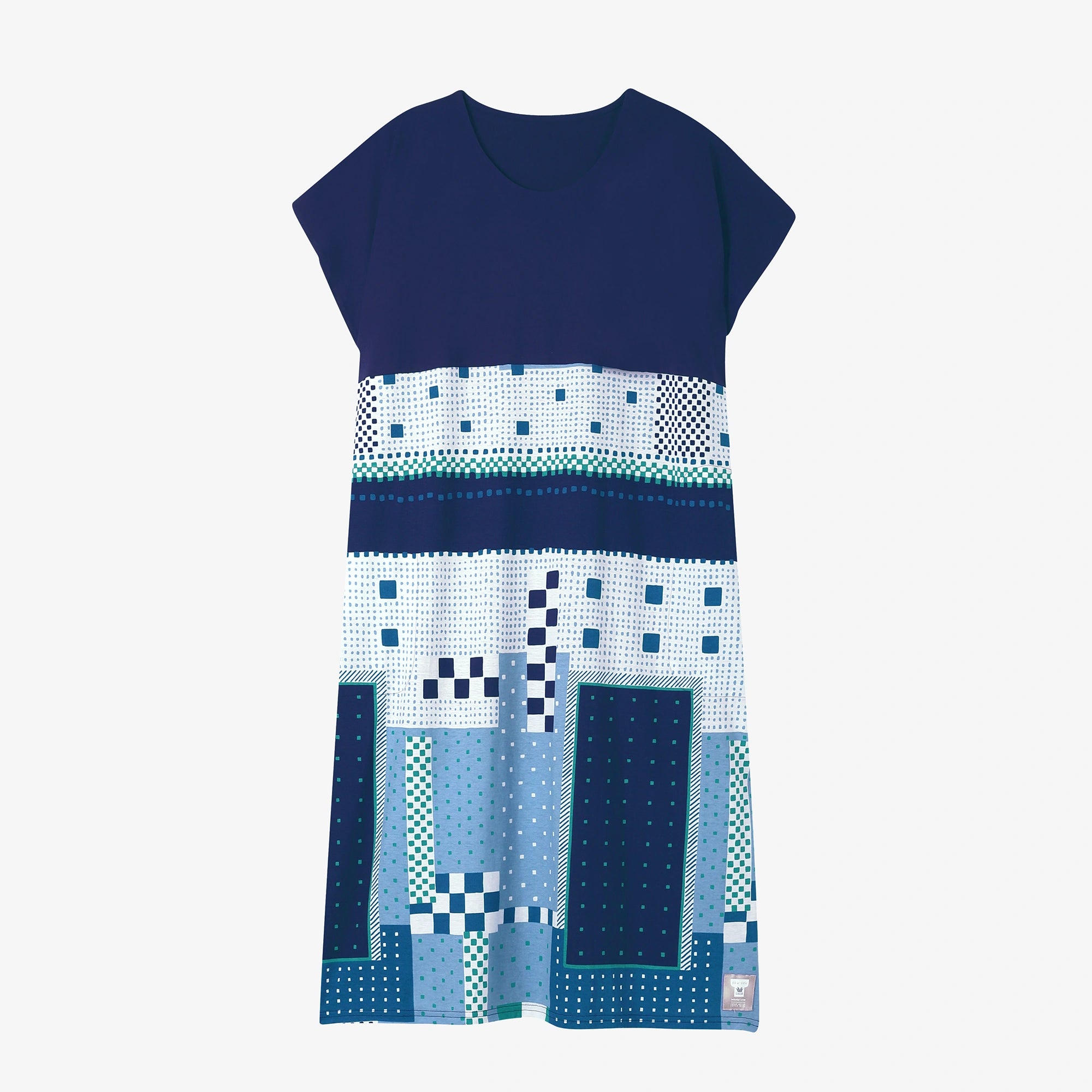 [nur Netto]SOU・SOU× Wacoal Wide Rectangular Clothes (Kumi) / Dunkelblau (Nakon) × Rikyu (Rikyu) Night Calm