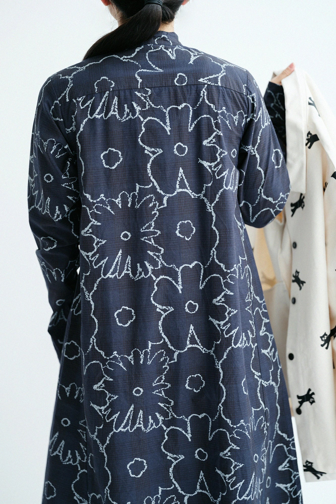 メランジチェック H.N.BIKEワンピース／おおらからくがき