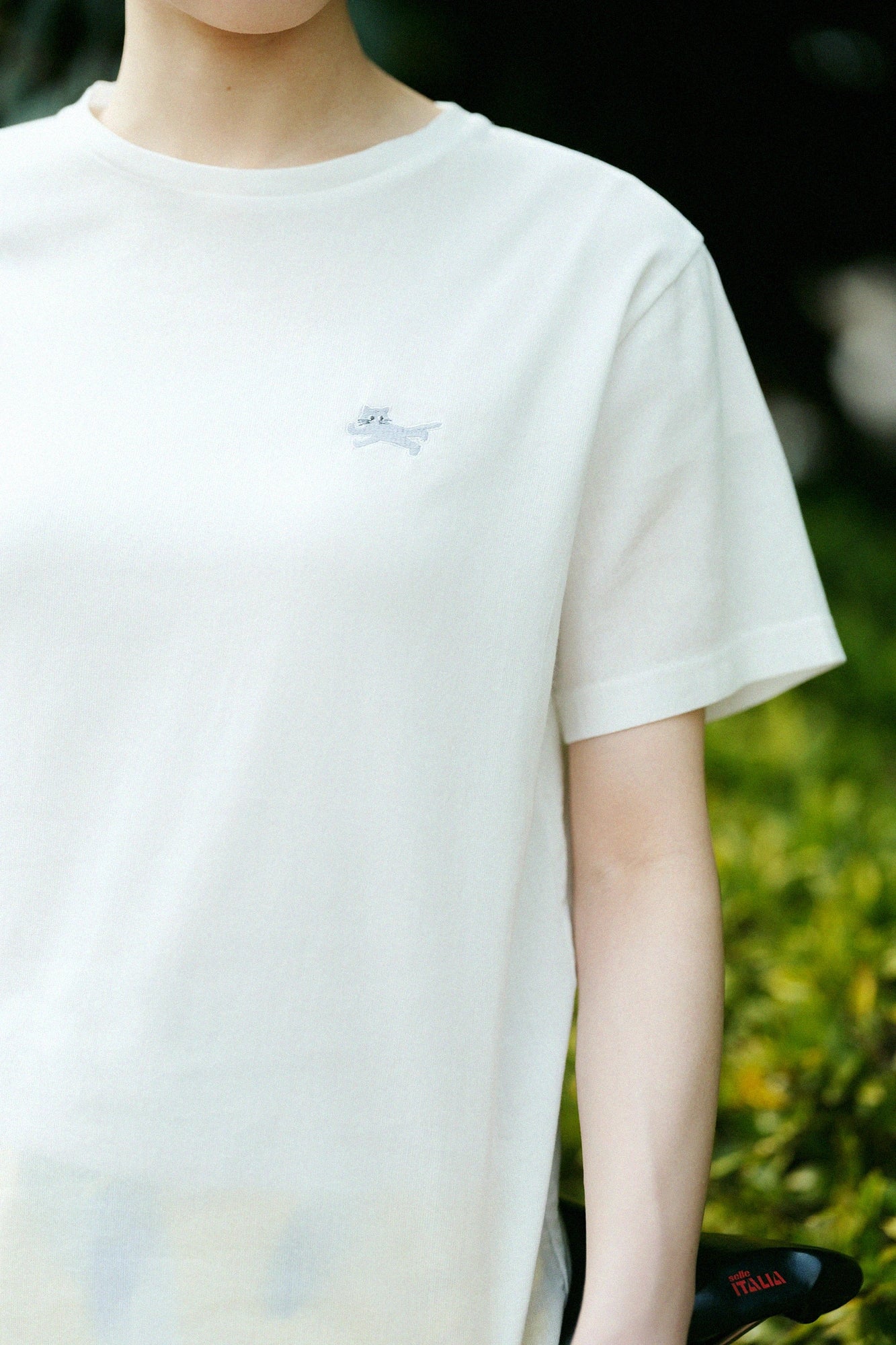 Takashima Jiji 40/40 Kurzarm-T-Shirt/weiß