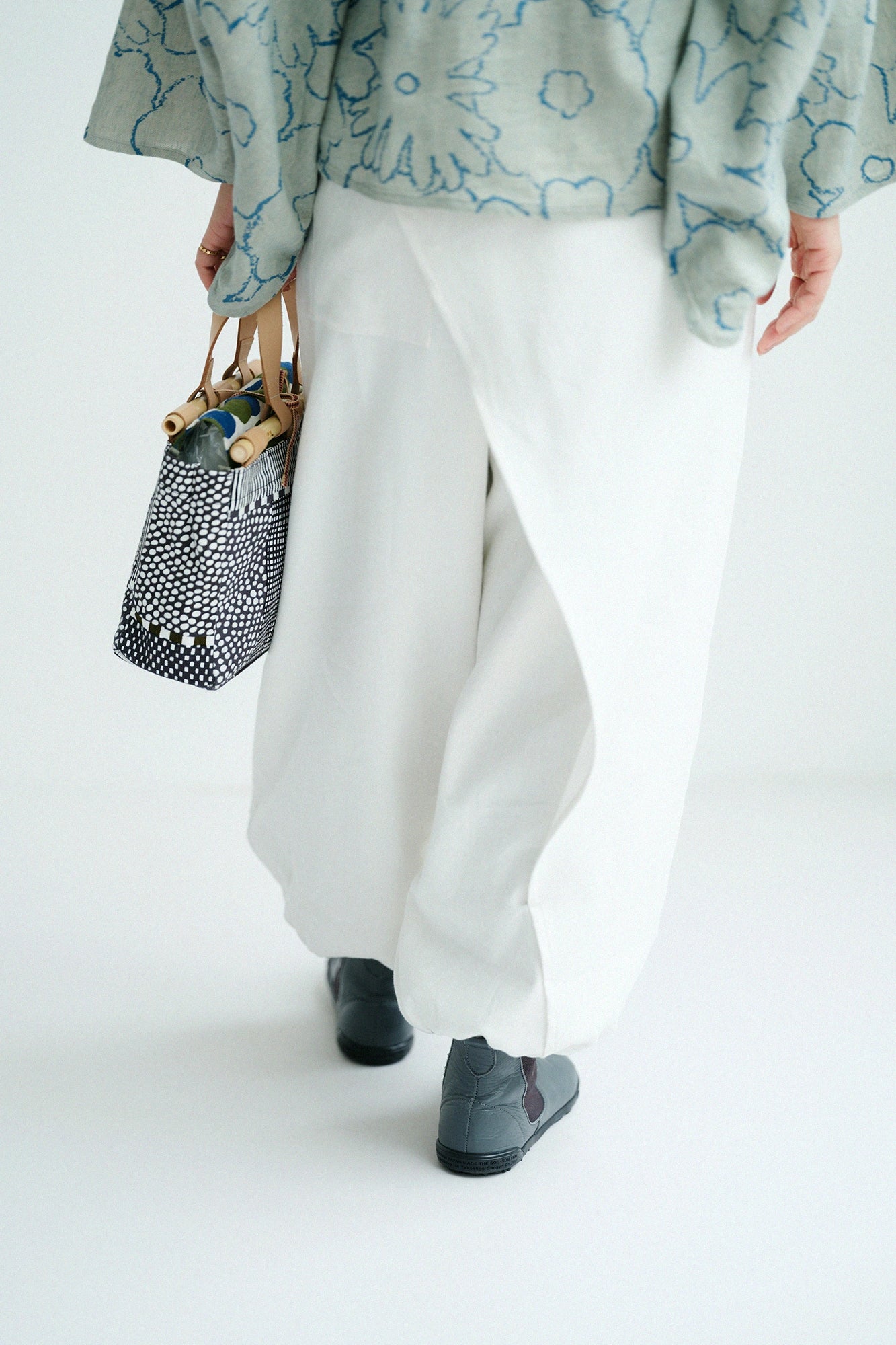 綿麻 綾織（あやおり） 手柄寛衣下（たかみかんいした）／つくも