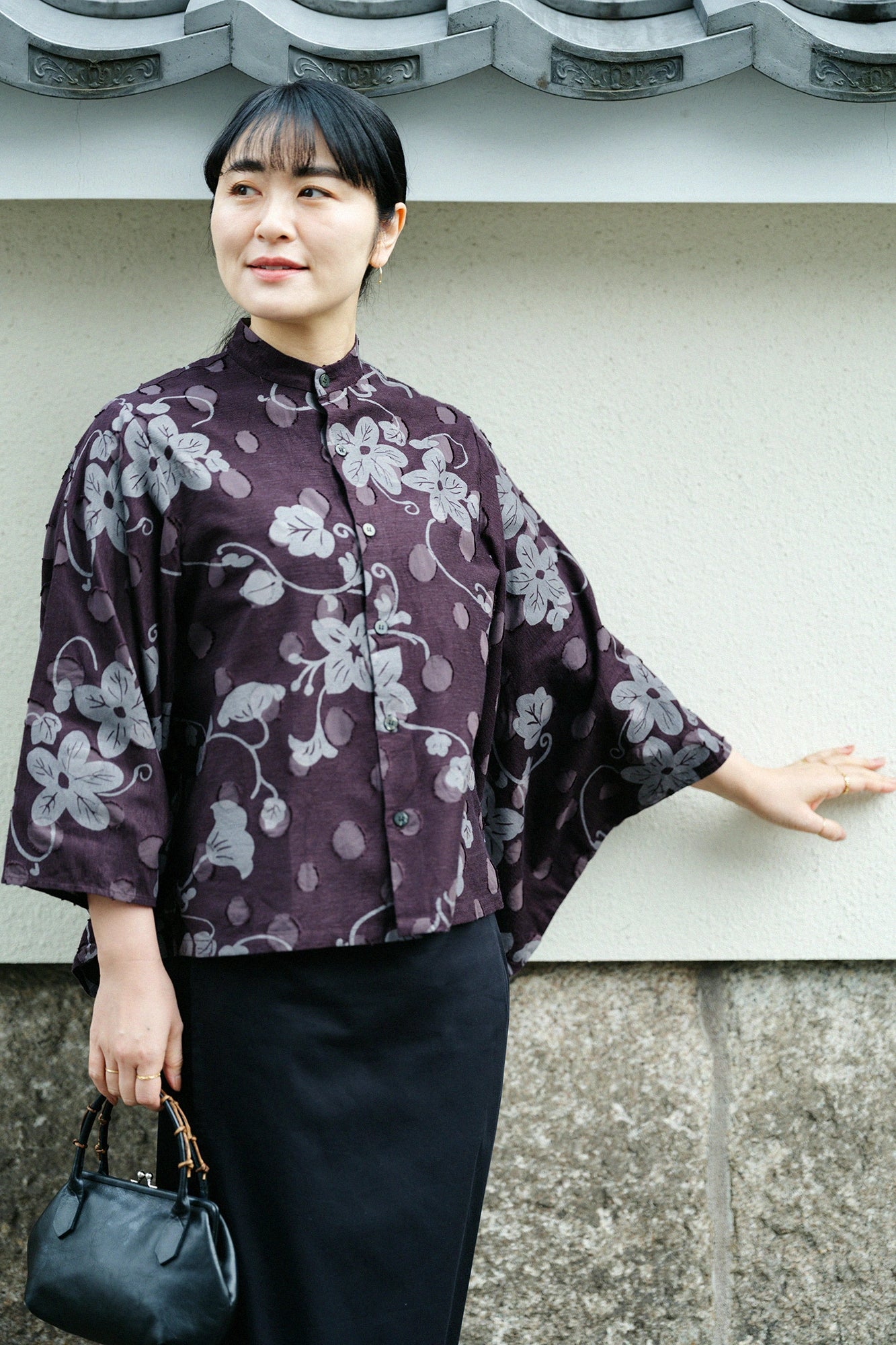 カットジャカール 草衣（そうい） 上（うえ）／麗し（うるわし） 憲法色（けんぽういろ）