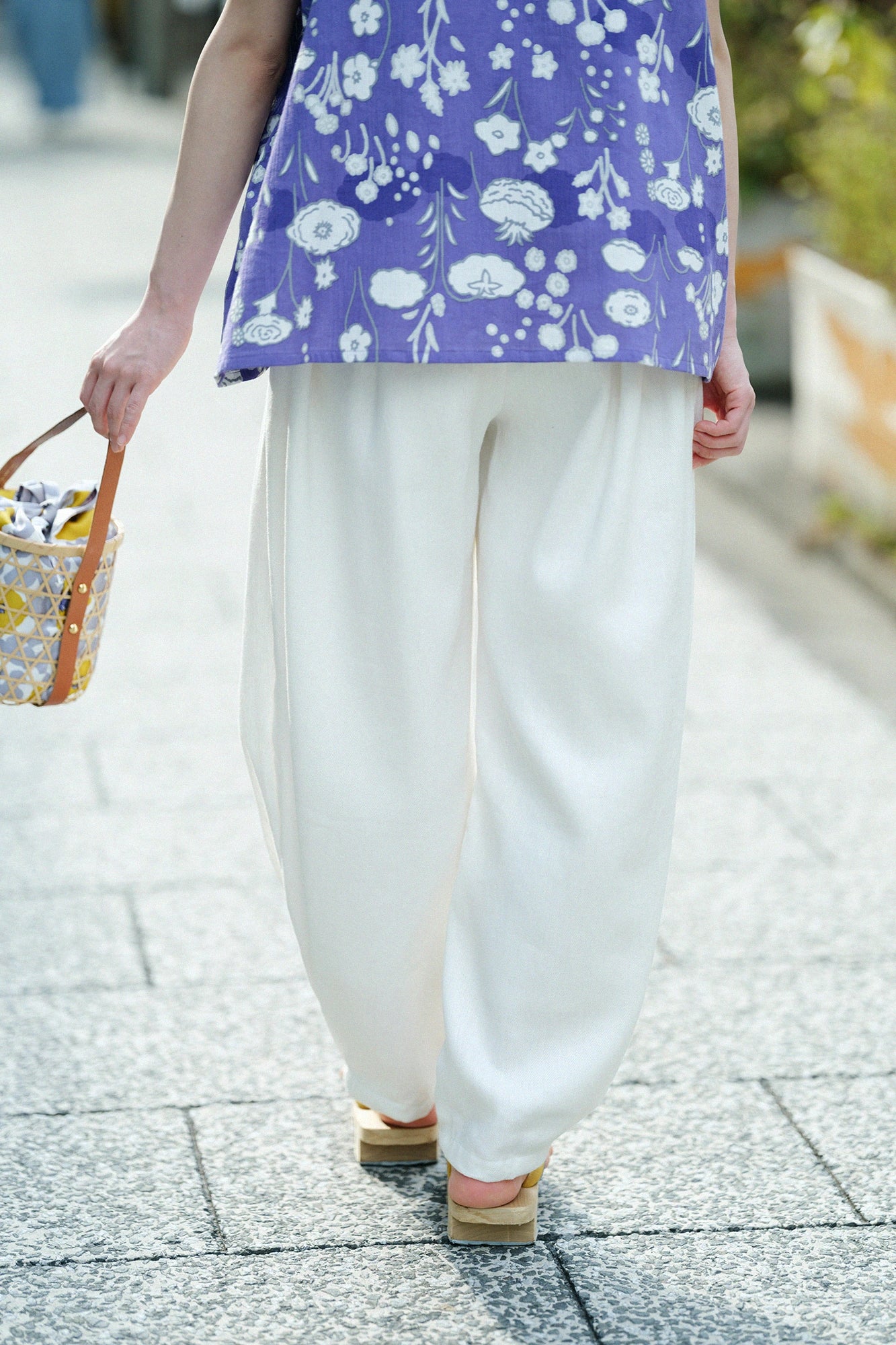 【4월 21일경 발송 예정】코튼 린넨 가쓰라기(가쓰라기) 니노 주름(니노히다)/ 흰색