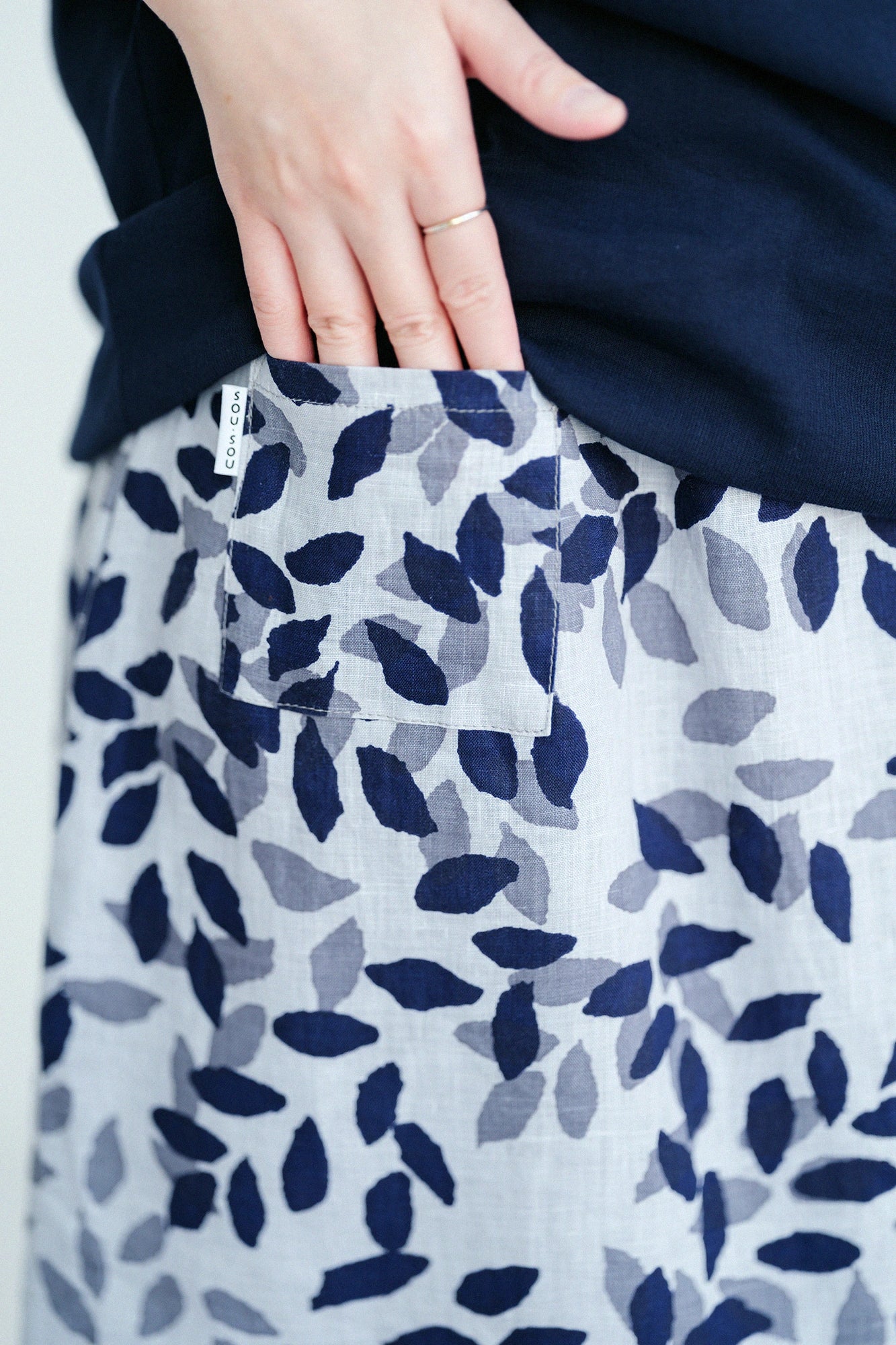 【Ships ard. 4/21】Linen Long Skirt / Shadow of Trees