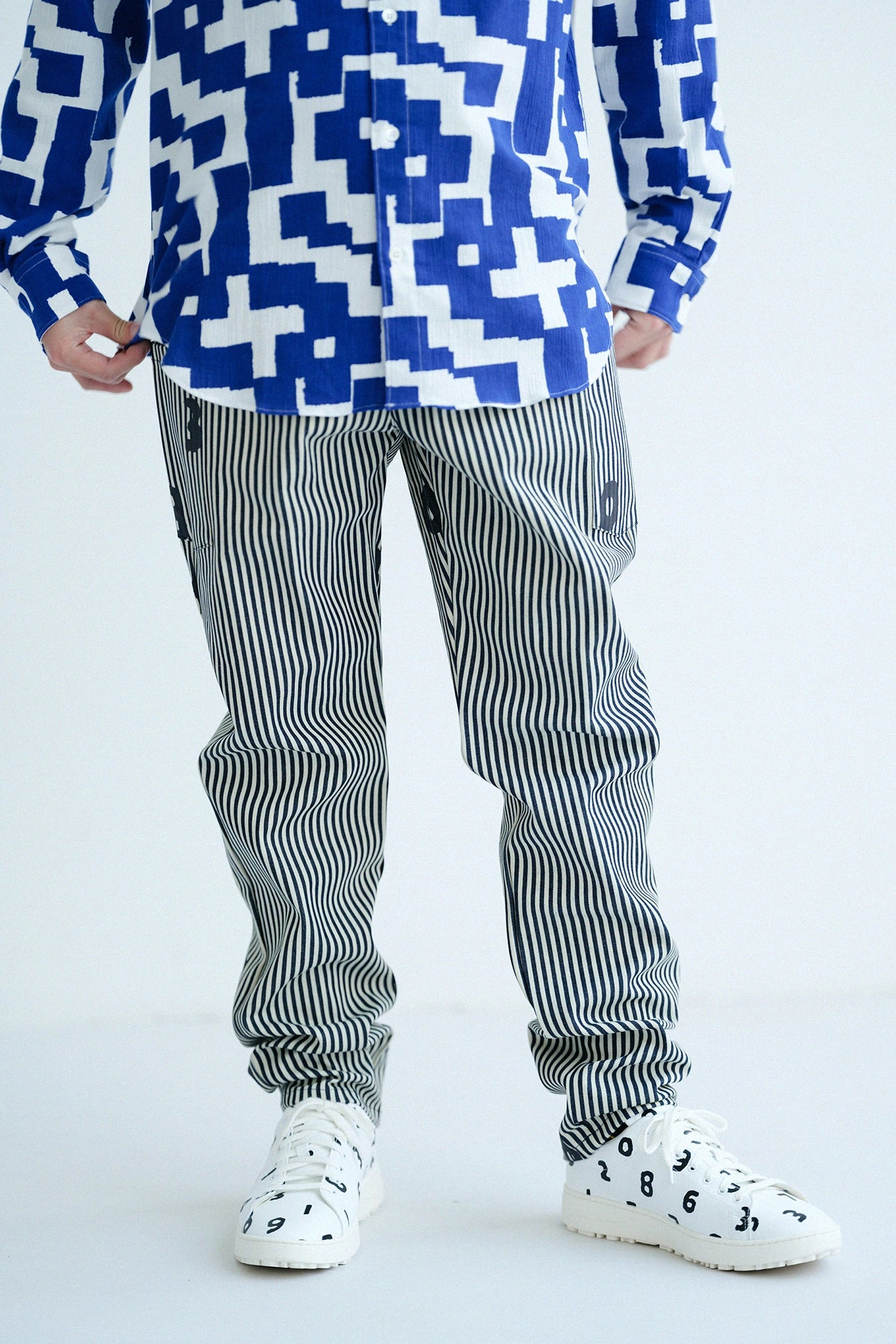 히코리 데님 테이블 패드 카고팬츠／인디고×SO-SU-U 