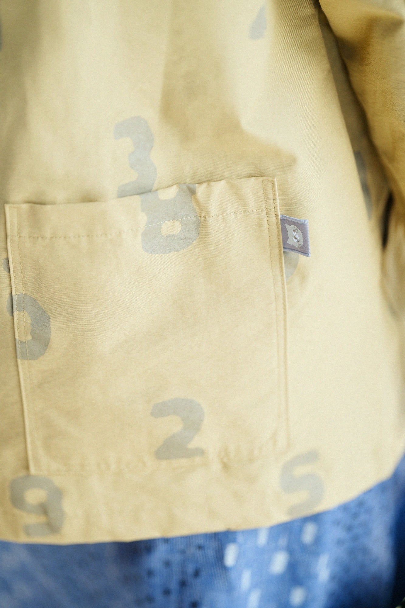 棉尼龍混紡布 BIKE連帽外套／SO-SU-U十數 竹綠色