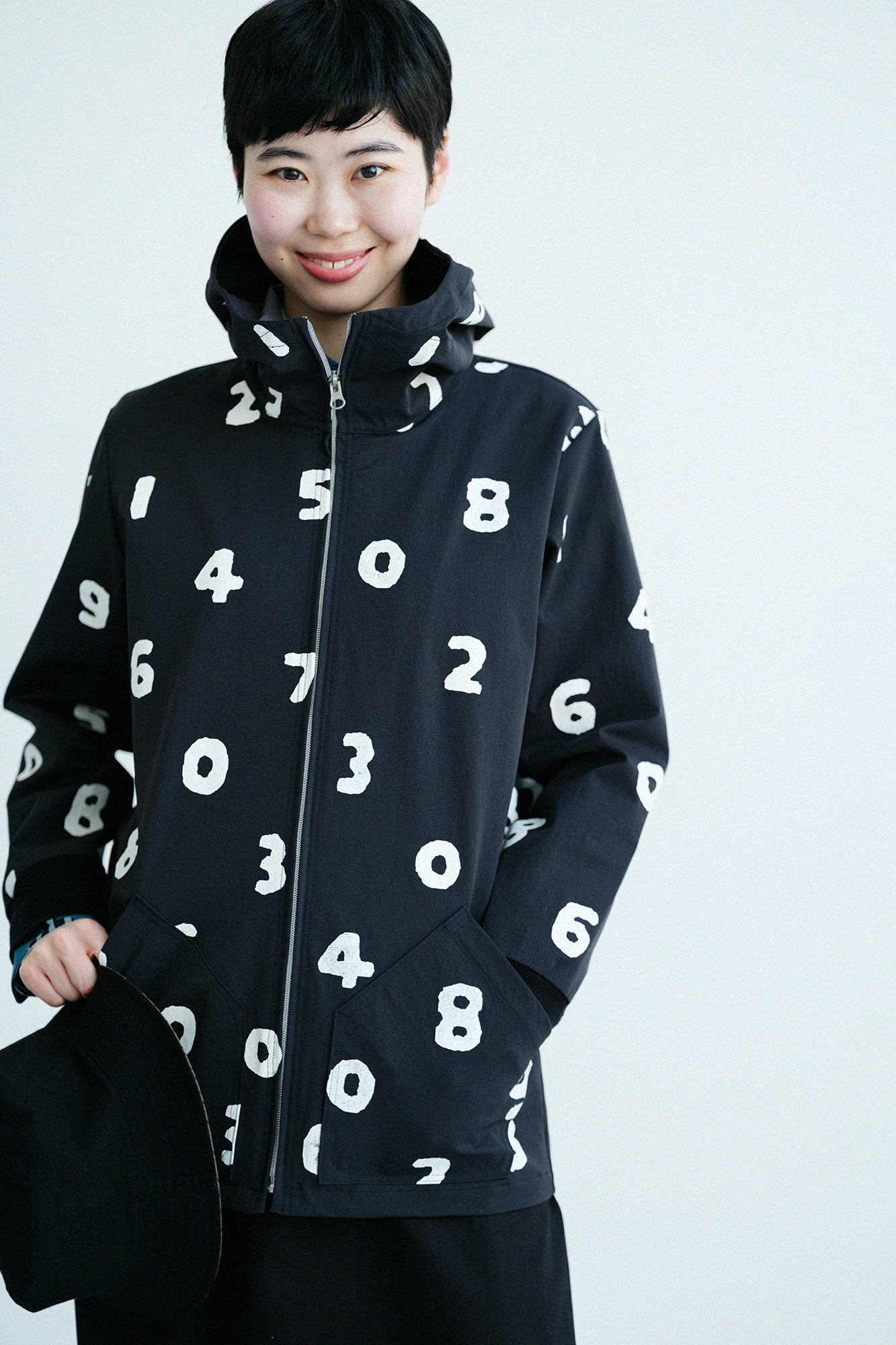 グログランストレッチ BIKEパーカー／SO-SU-U ブラック