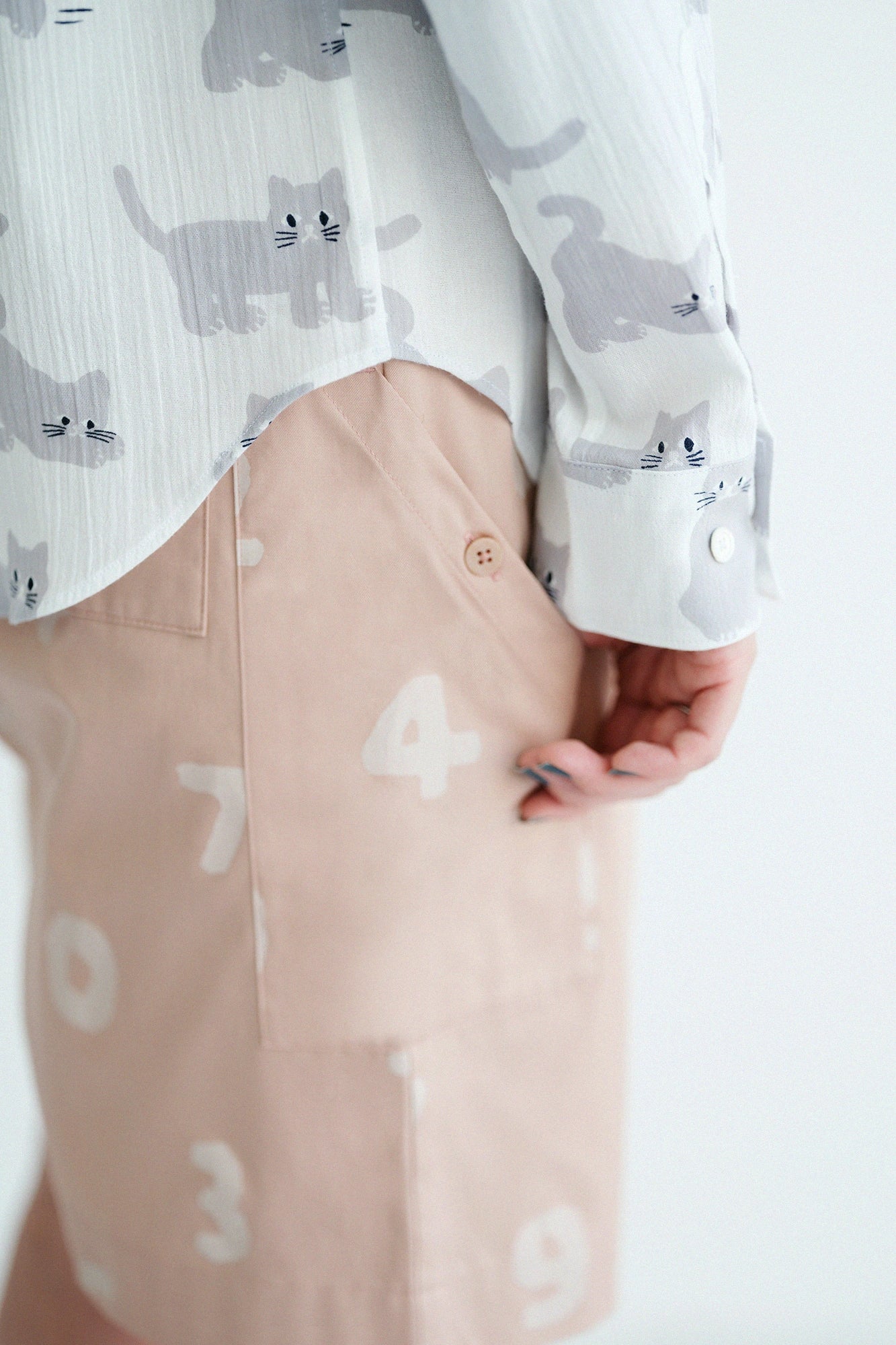 クレンゼ(R)ツイル BIKEショーツ／SO-SU-U ネールピンク