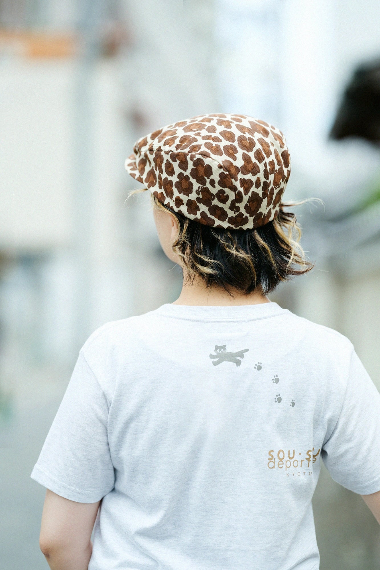【6月30日頃発送予定】高島縮 20/20 ハンチング／depo leopard Daylight