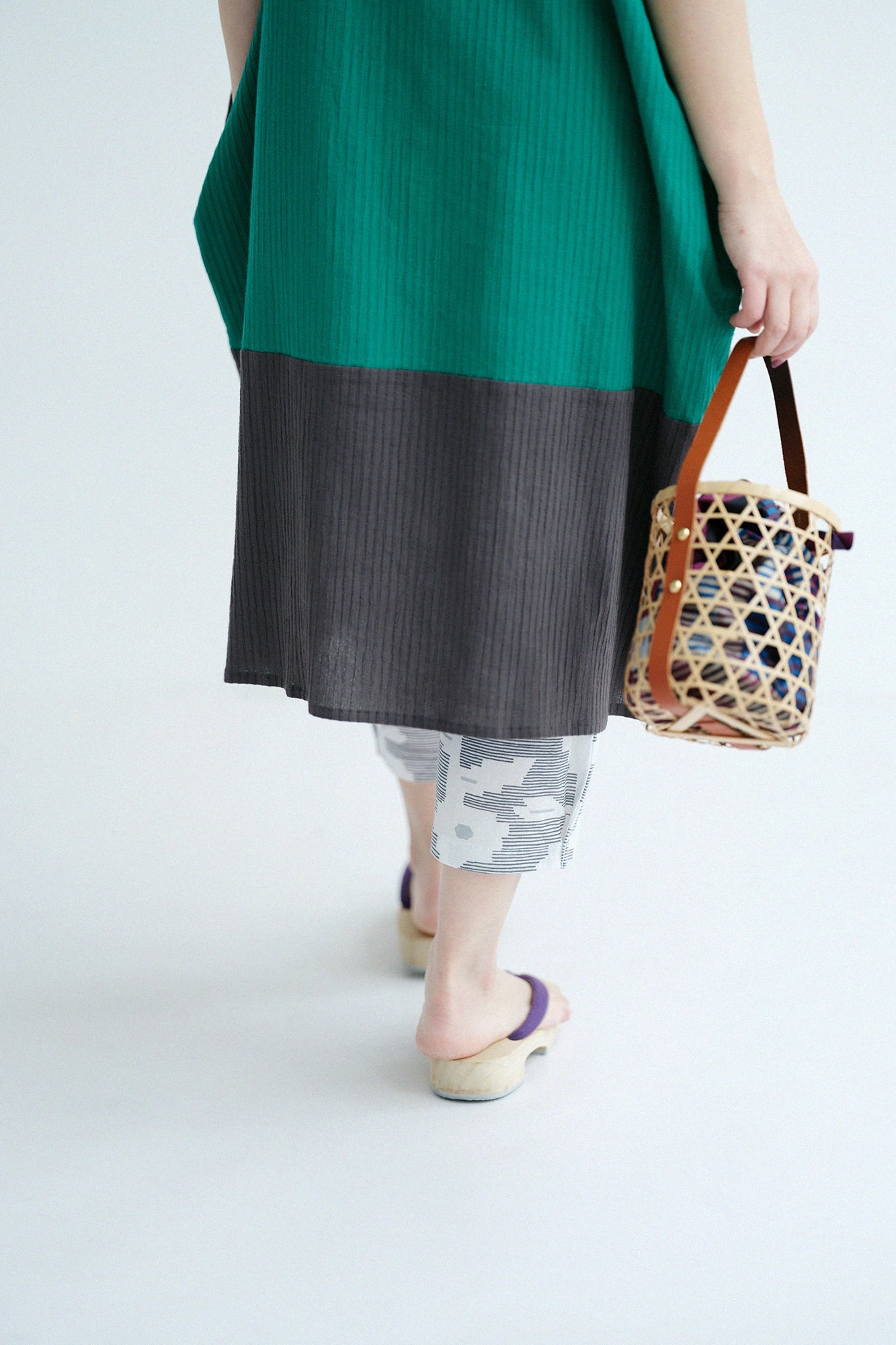 Chizimi Cotton 40/40 Skinny Pants / Silence