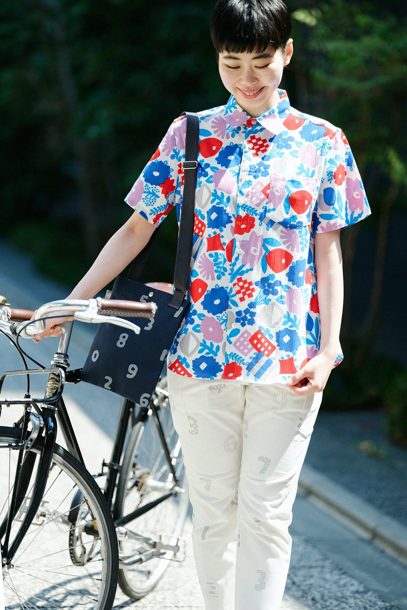 Chizimi Cotton 20/20 Short Sleeve Shirt / Chatting