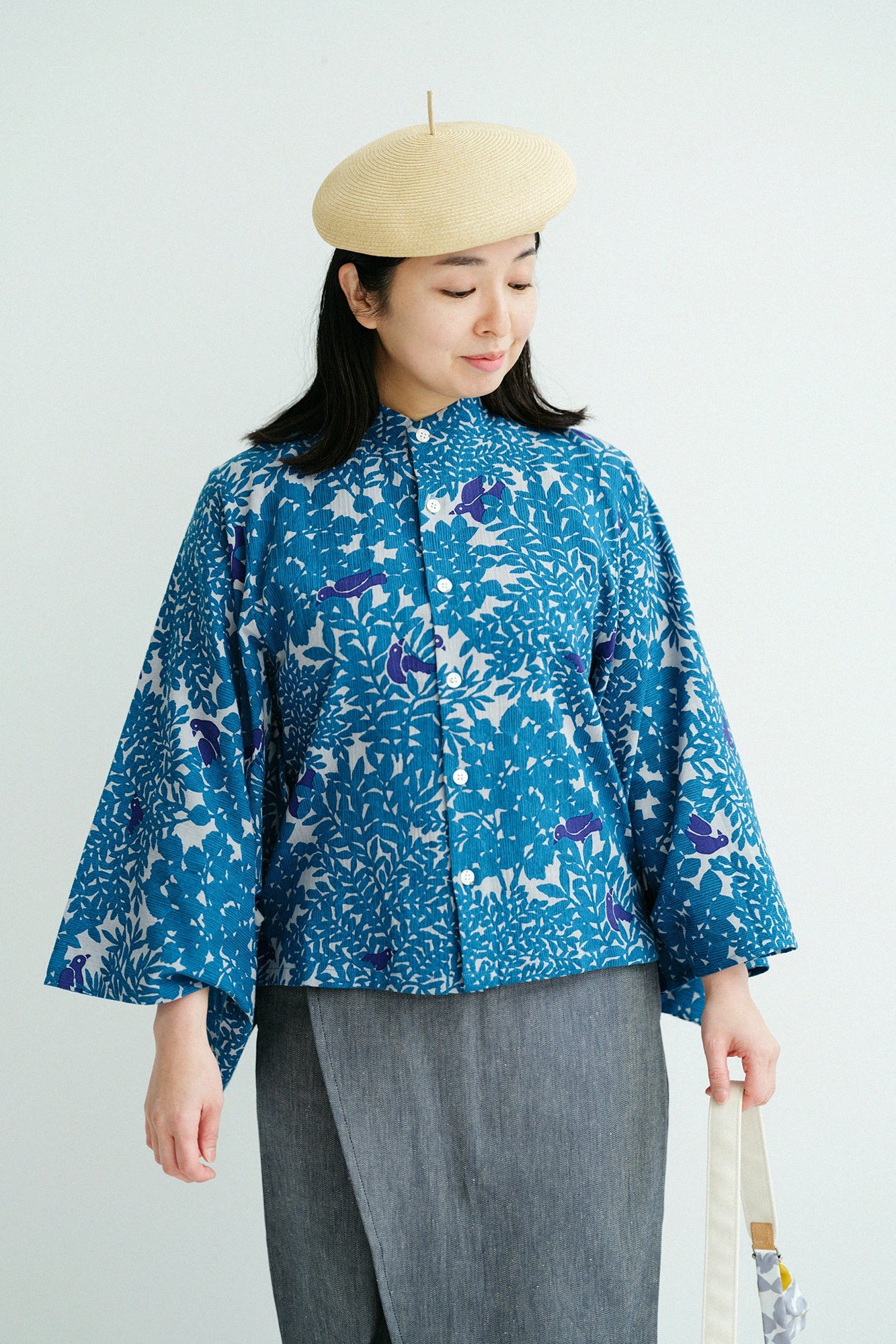 高島縮 20/20 草衣（そうい） 上（うえ）／さえずり