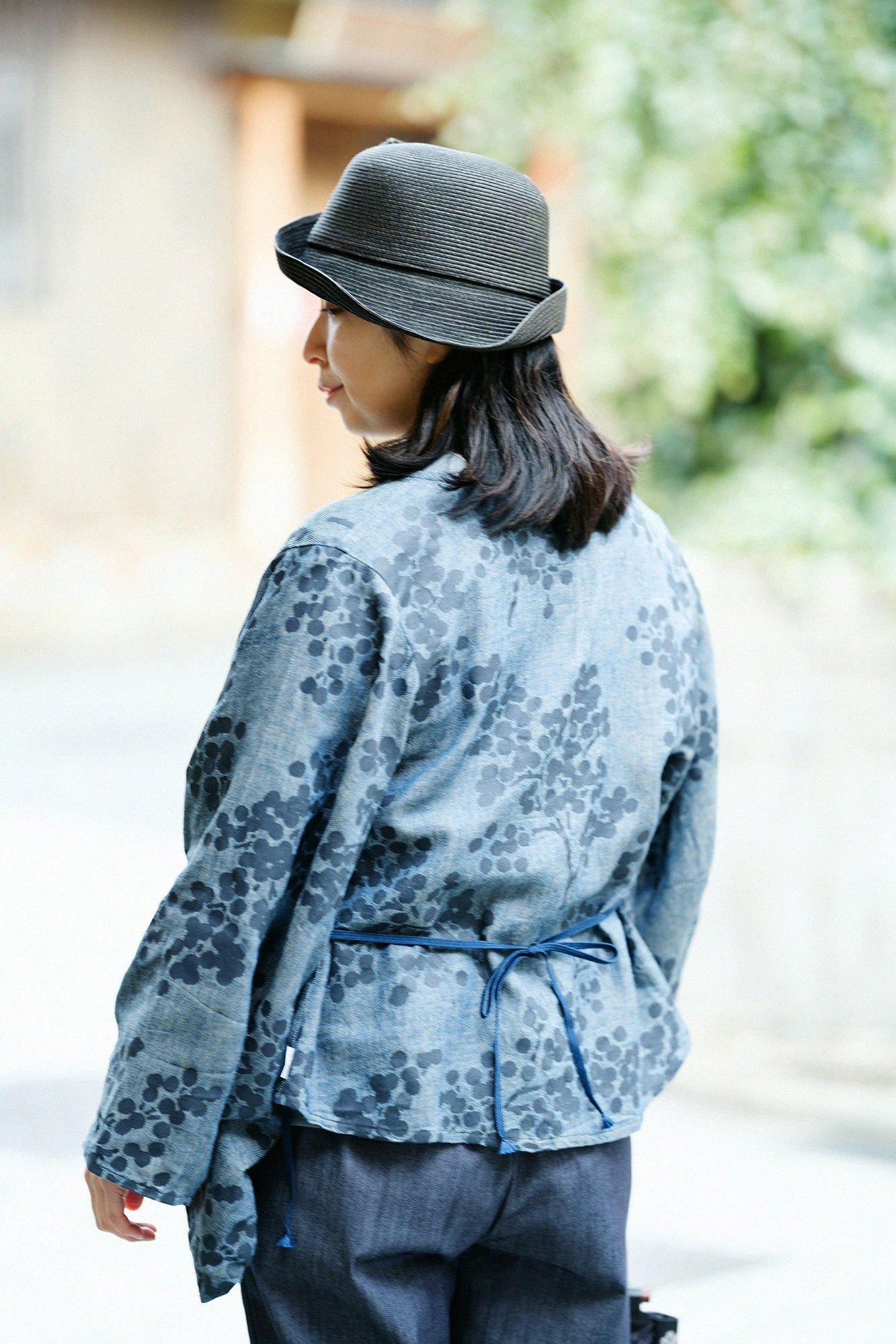 코튼 린넨 아야오리 코소데칸이／난텐（난텐） 모쿠콘（모쿠콘） 