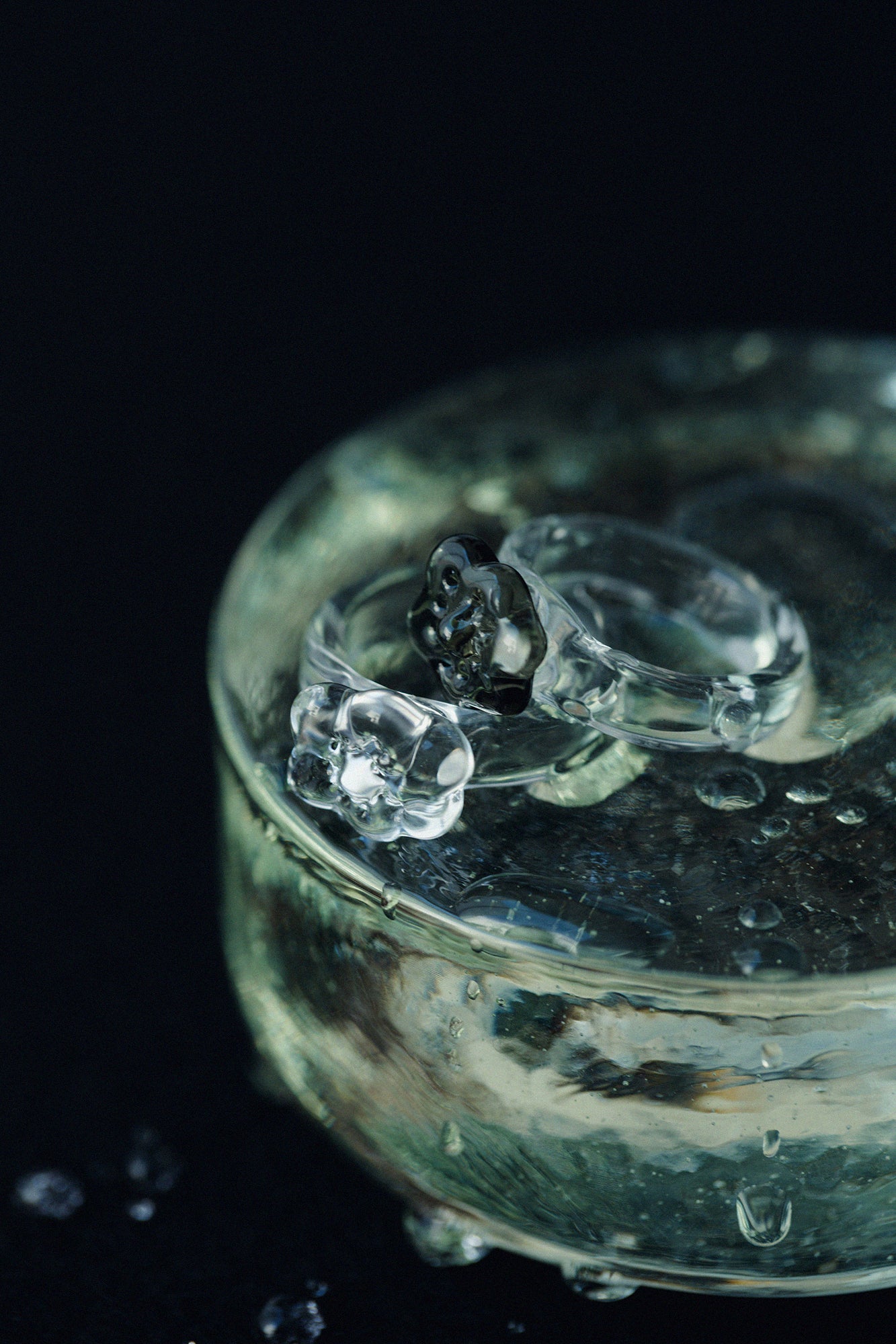 SOU・SOU×HARIO 램프워크 팩토리 링/호호에미 회색