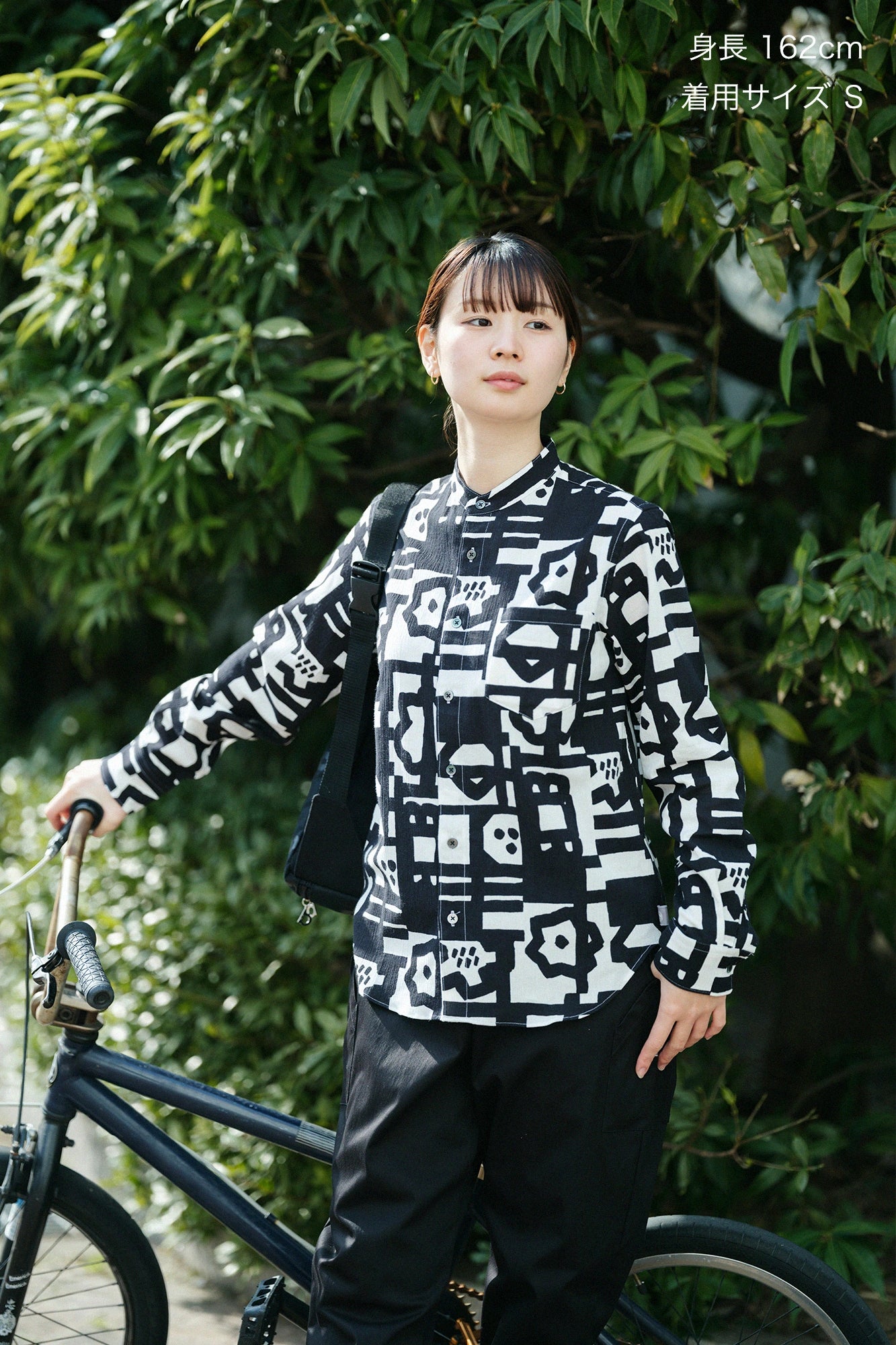 타카시마치지미 20/20 스탠드칼라 셔츠／카쿠렌보 