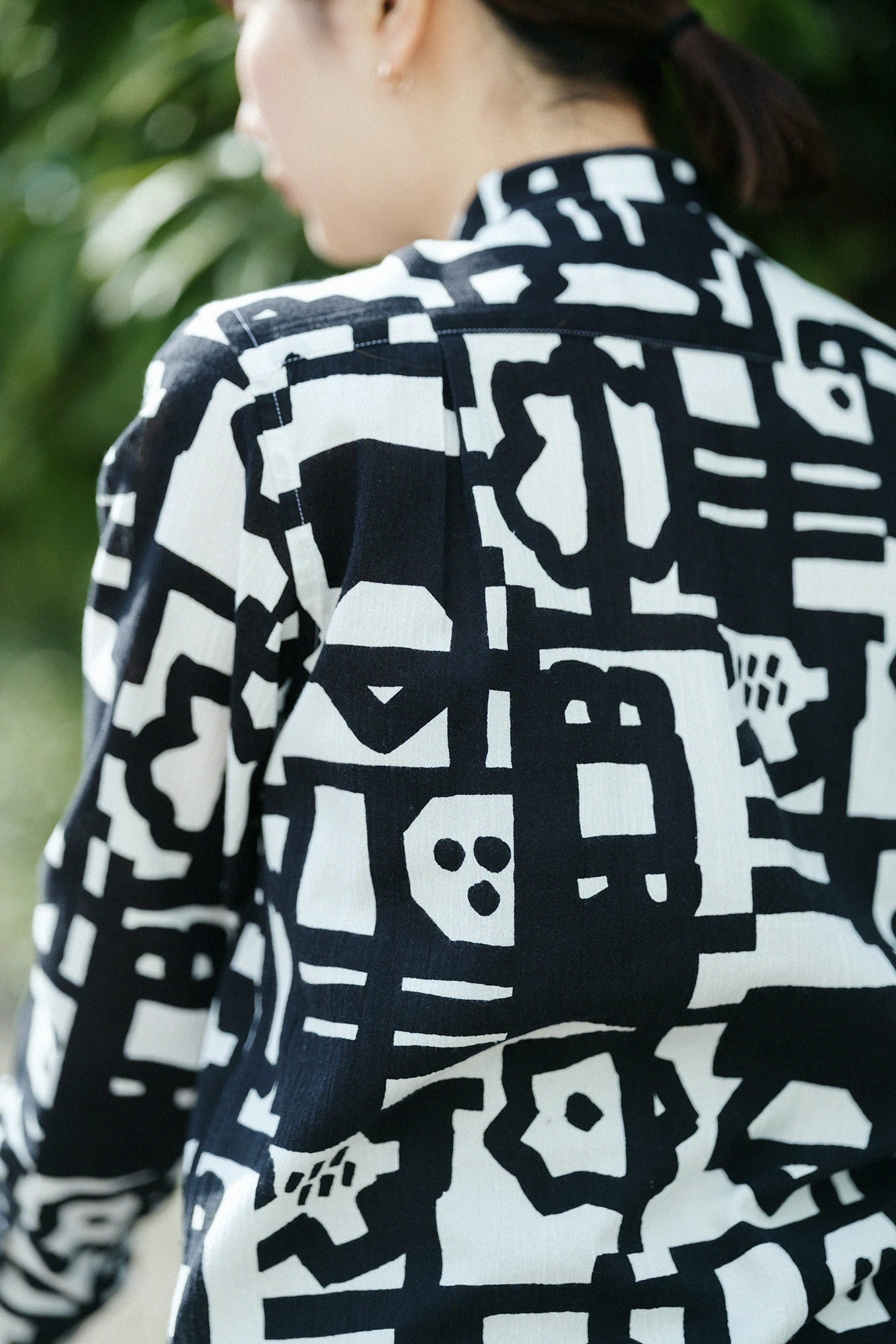 타카시마치지미 20/20 스탠드칼라 셔츠／카쿠렌보 