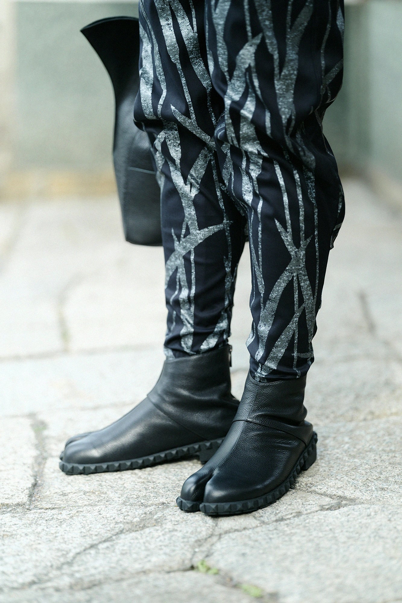 리야지프 반장(반쵸)가죽타비／검은색 