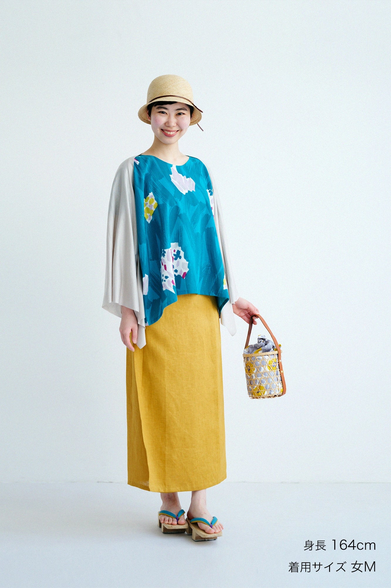 【Ships ard. 4/21】Linen Wrap Skirt / Golden Yellow 