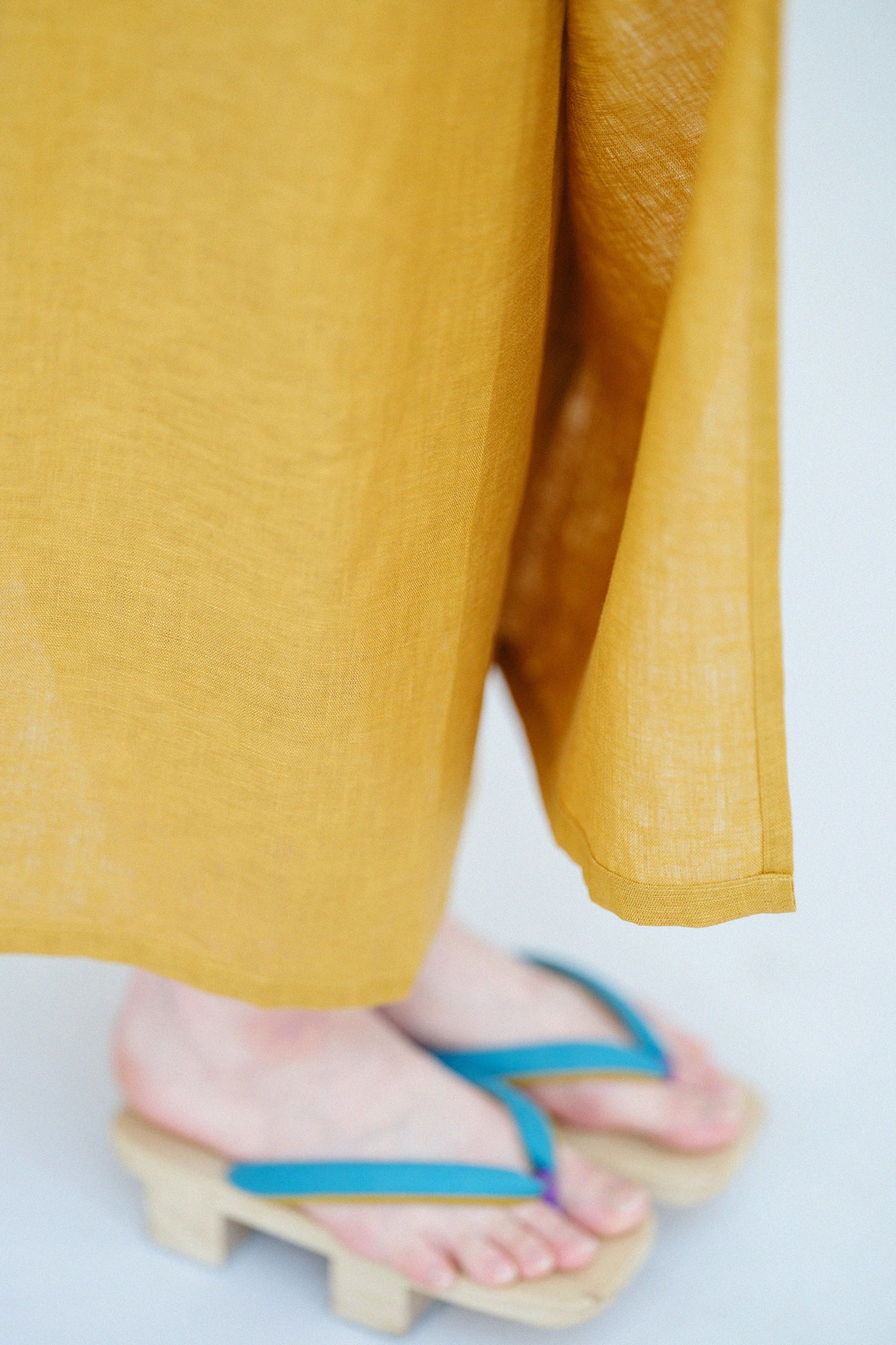 【Ships ard. 4/21】Linen Wrap Skirt / Golden Yellow 