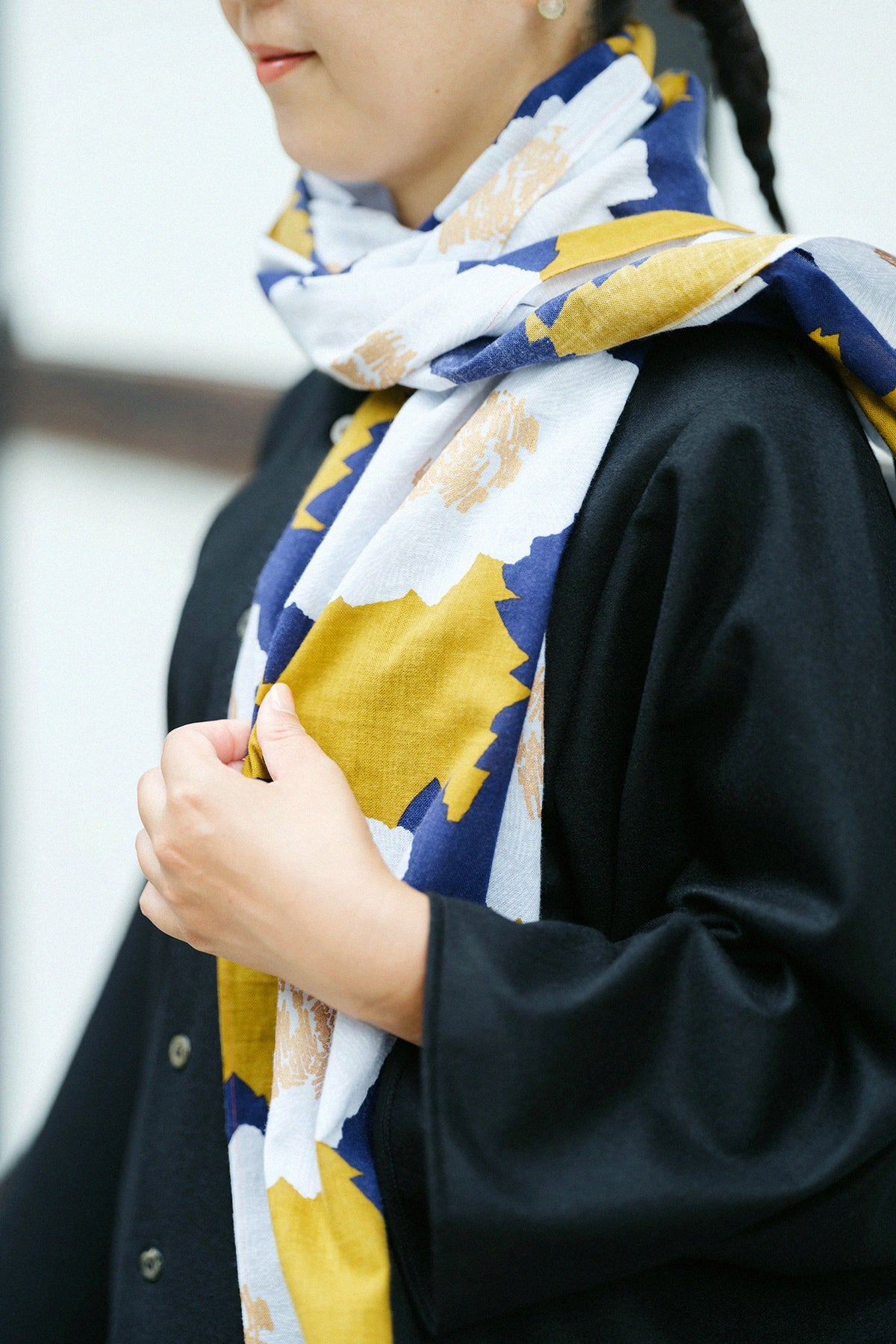 Isemomen Cotton Scarf／Peony