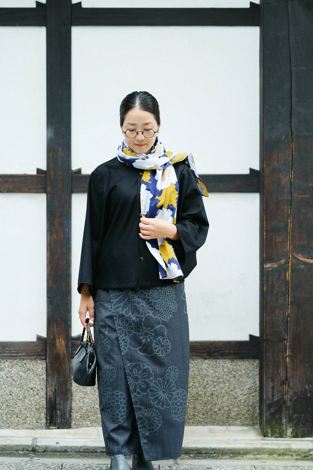 Isemomen Cotton Scarf／Peony