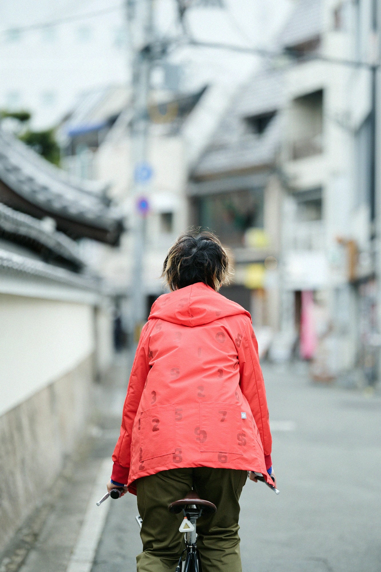 コットンナイロンクロス BIKEパーカー／SO-SU-U ブロンズレッド