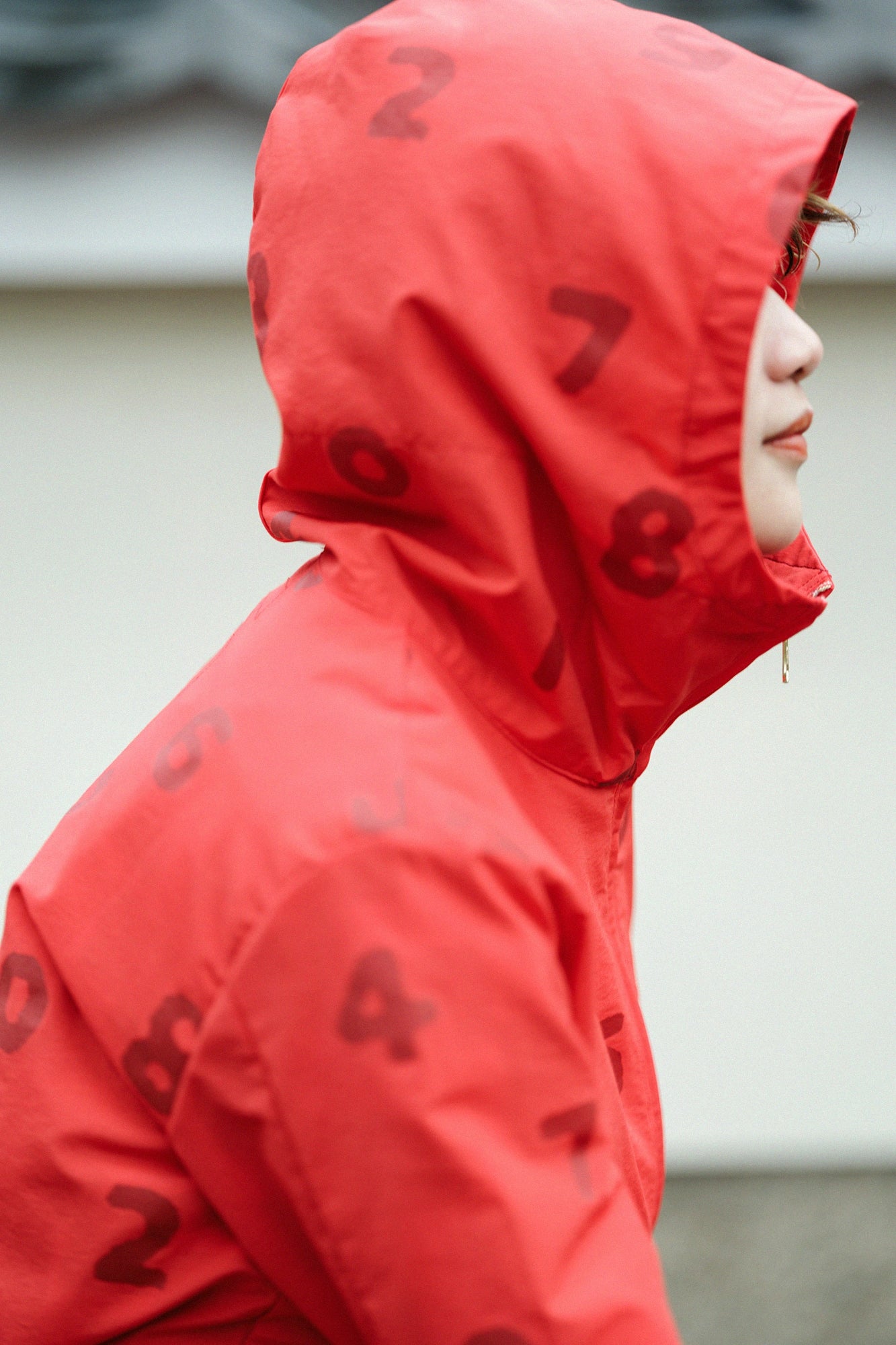 コットンナイロンクロス BIKEパーカー／SO-SU-U ブロンズレッド