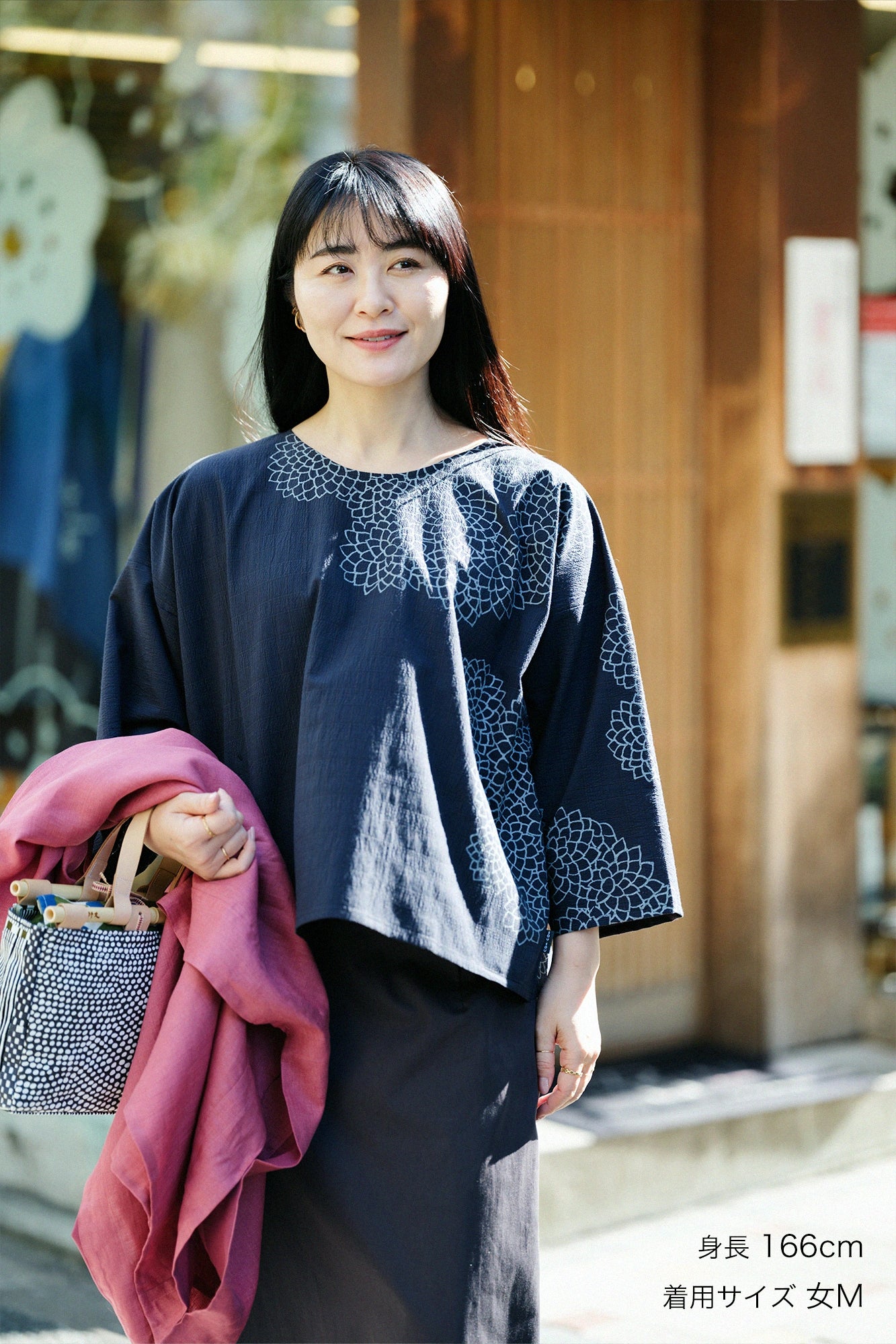 C/CM(R) 나기나타 사각형옷／구름사이에 국화와 여백 신콘코우시(しんこんこうし) 