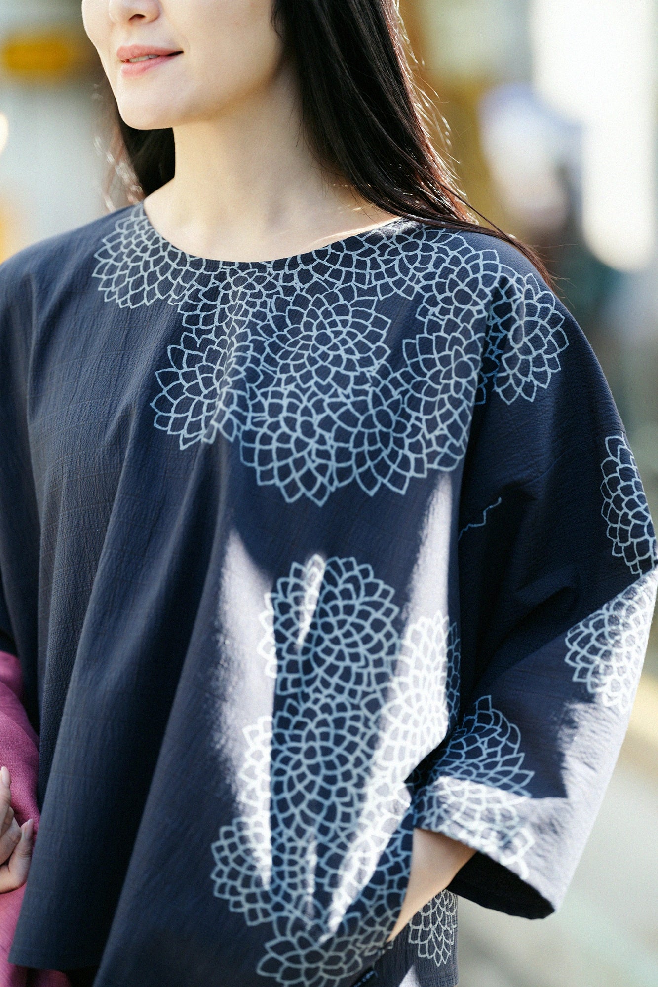 C/CM(R) 나기나타 사각형옷／구름사이에 국화와 여백 신콘코우시(しんこんこうし) 