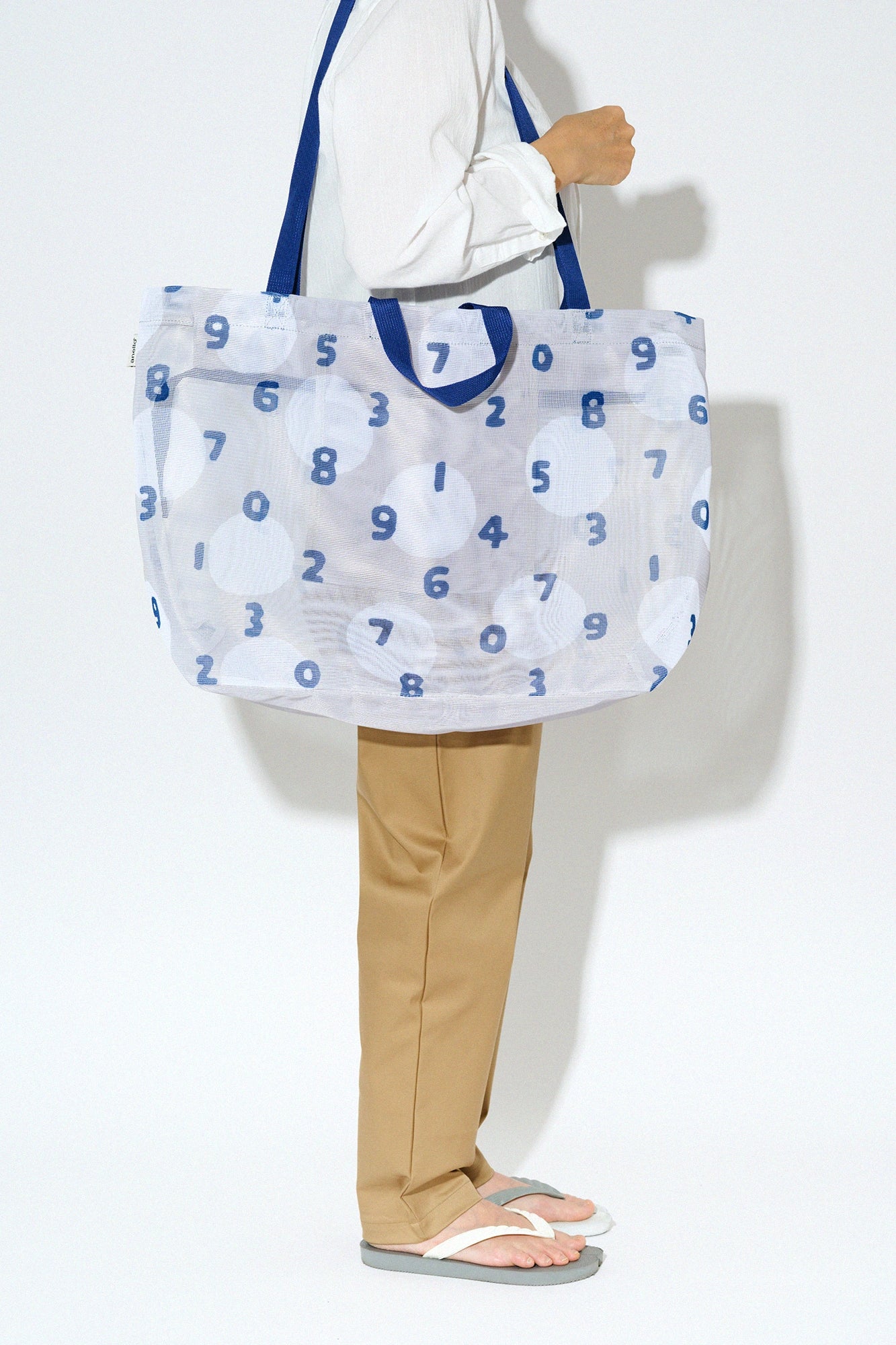 SOU・SOU×Eslite Bookstore Sac en maille 2WAY / SO-SU-U et Suigyoku SF bleu marine