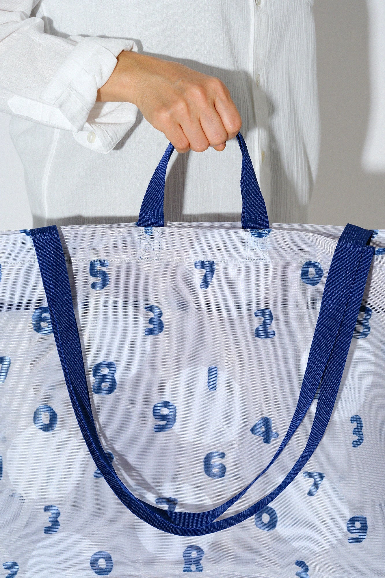 SOU・SOU×Eslite Bookstore Sac en maille 2WAY / SO-SU-U et Suigyoku SF bleu marine