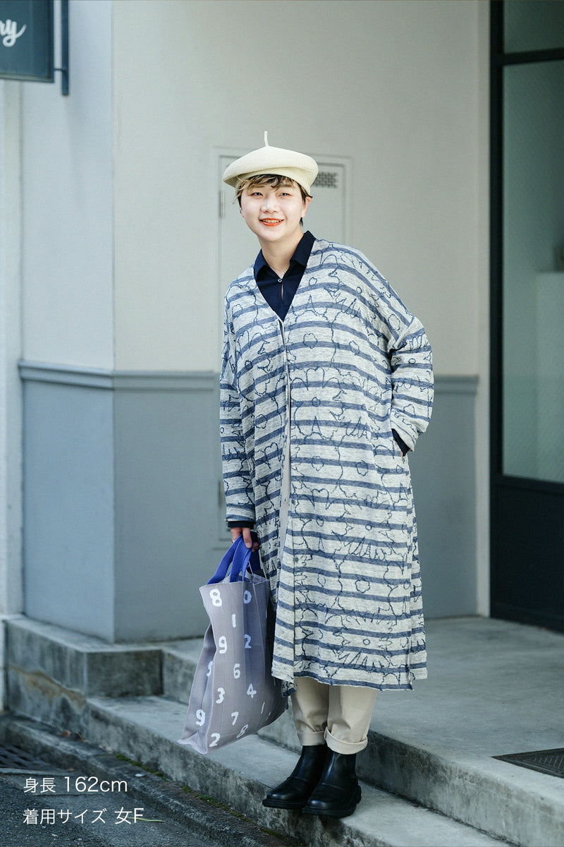 Vネック ライトコート