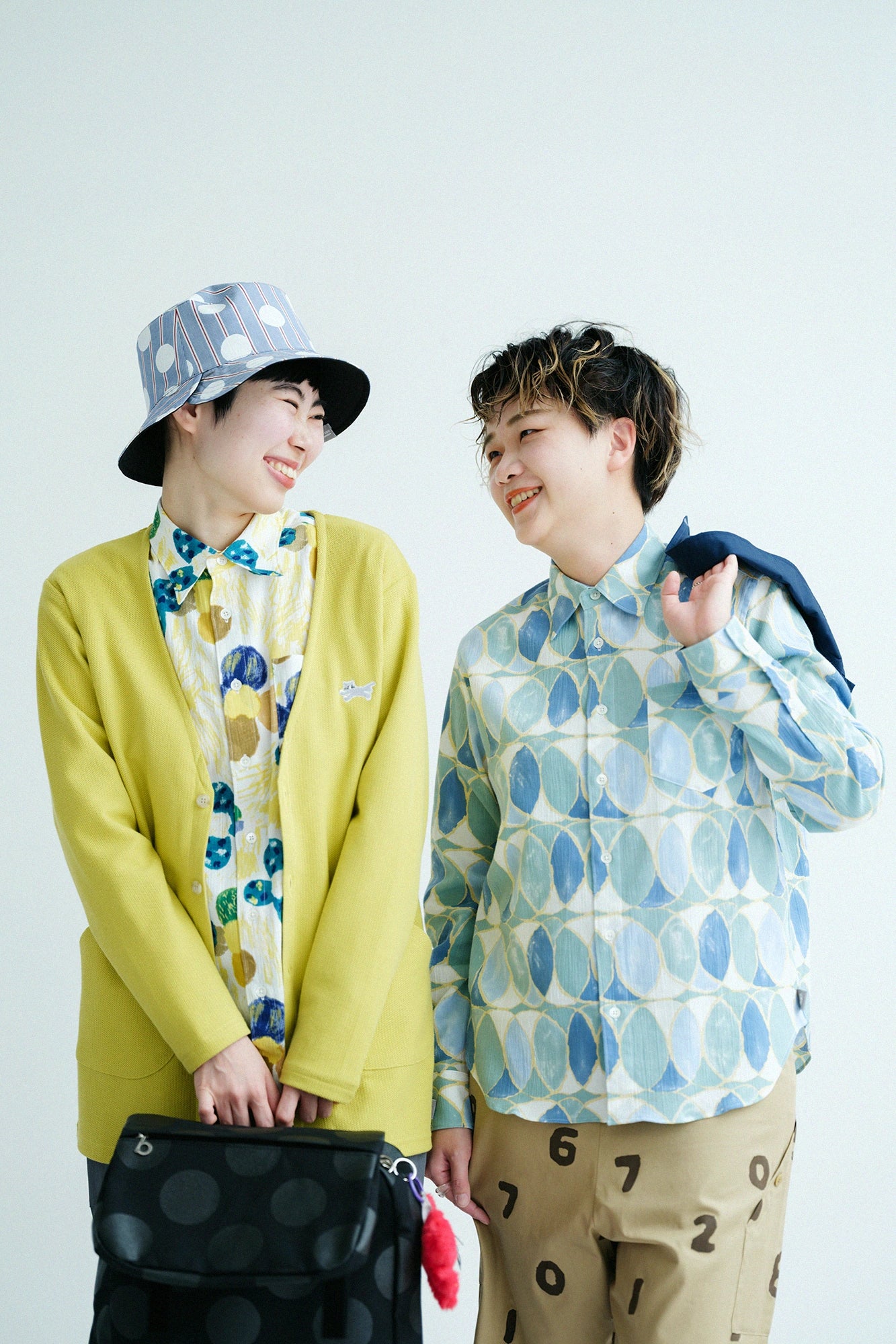 高島縮 20/20 シャツ／輪（わ）つなぎ 水影（みずかげ）