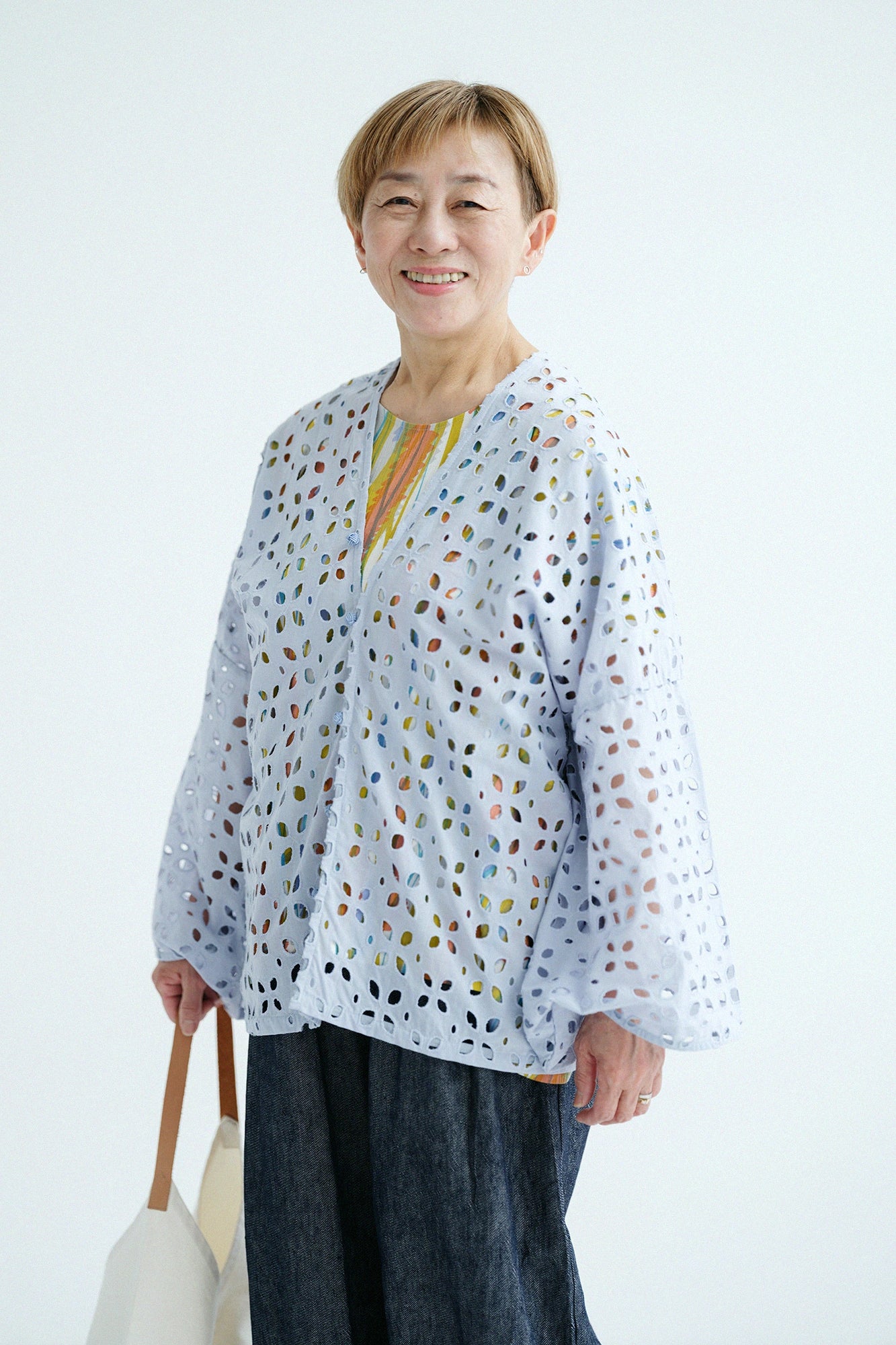 【4월 21일경 발송 예정】스카시꽃자수 하츠키/ 하늘색 사타구니