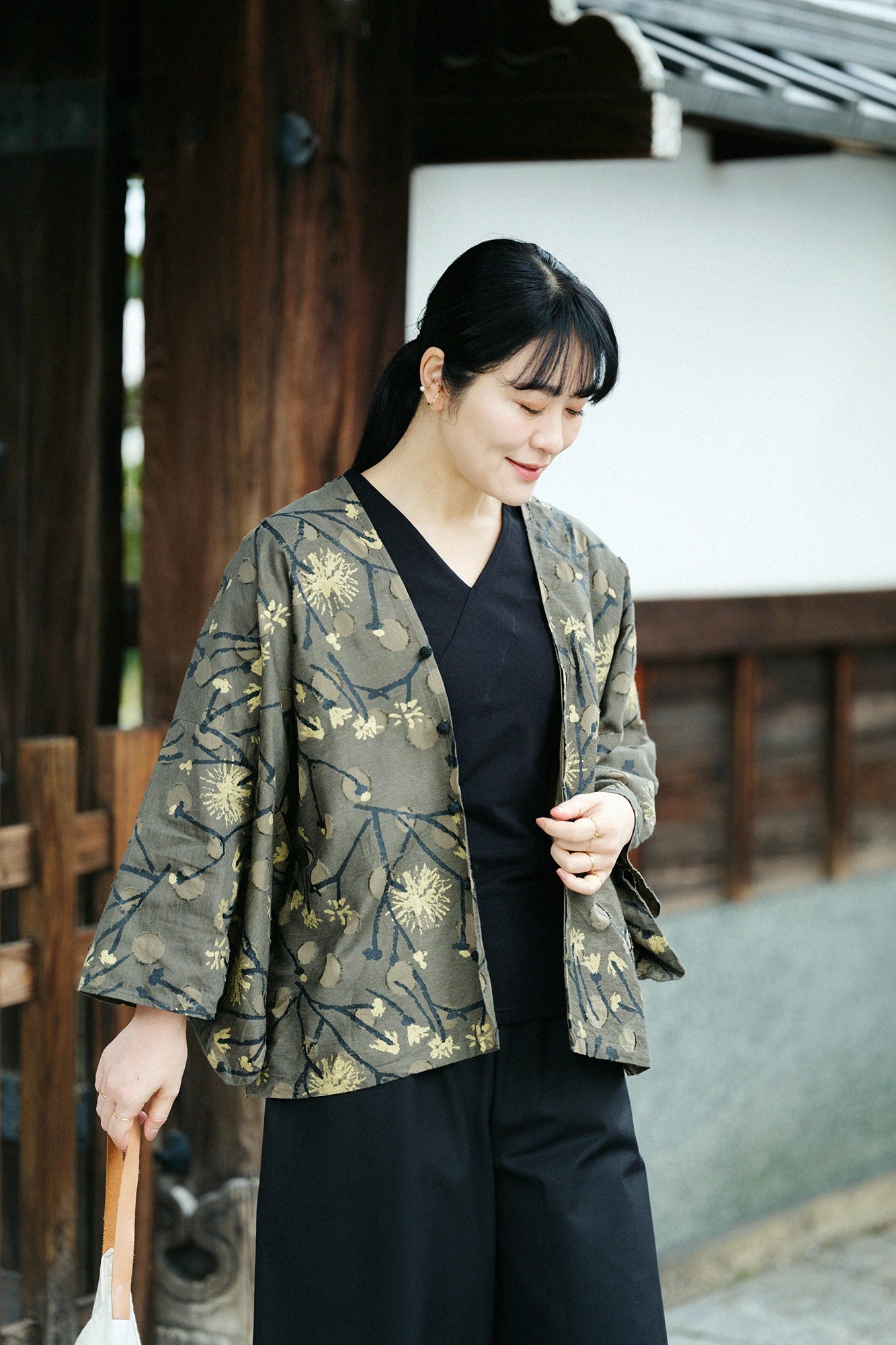 Katzencape Hatsuki/Spazierweg (Sanpomichi) Moosgrün (Kokeiro) 